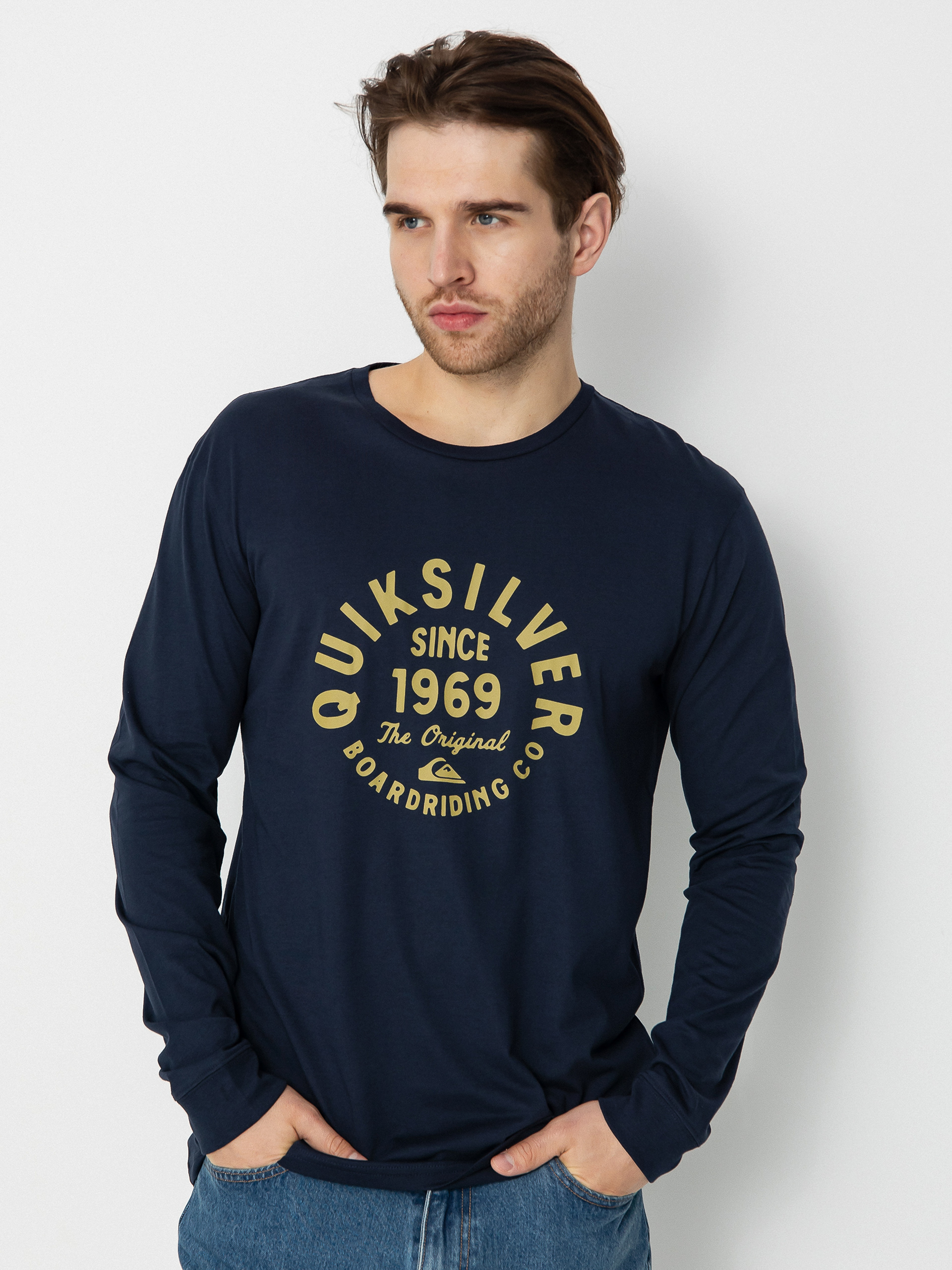 Longsleeve Quiksilver Circled Script Front (navy blazer)