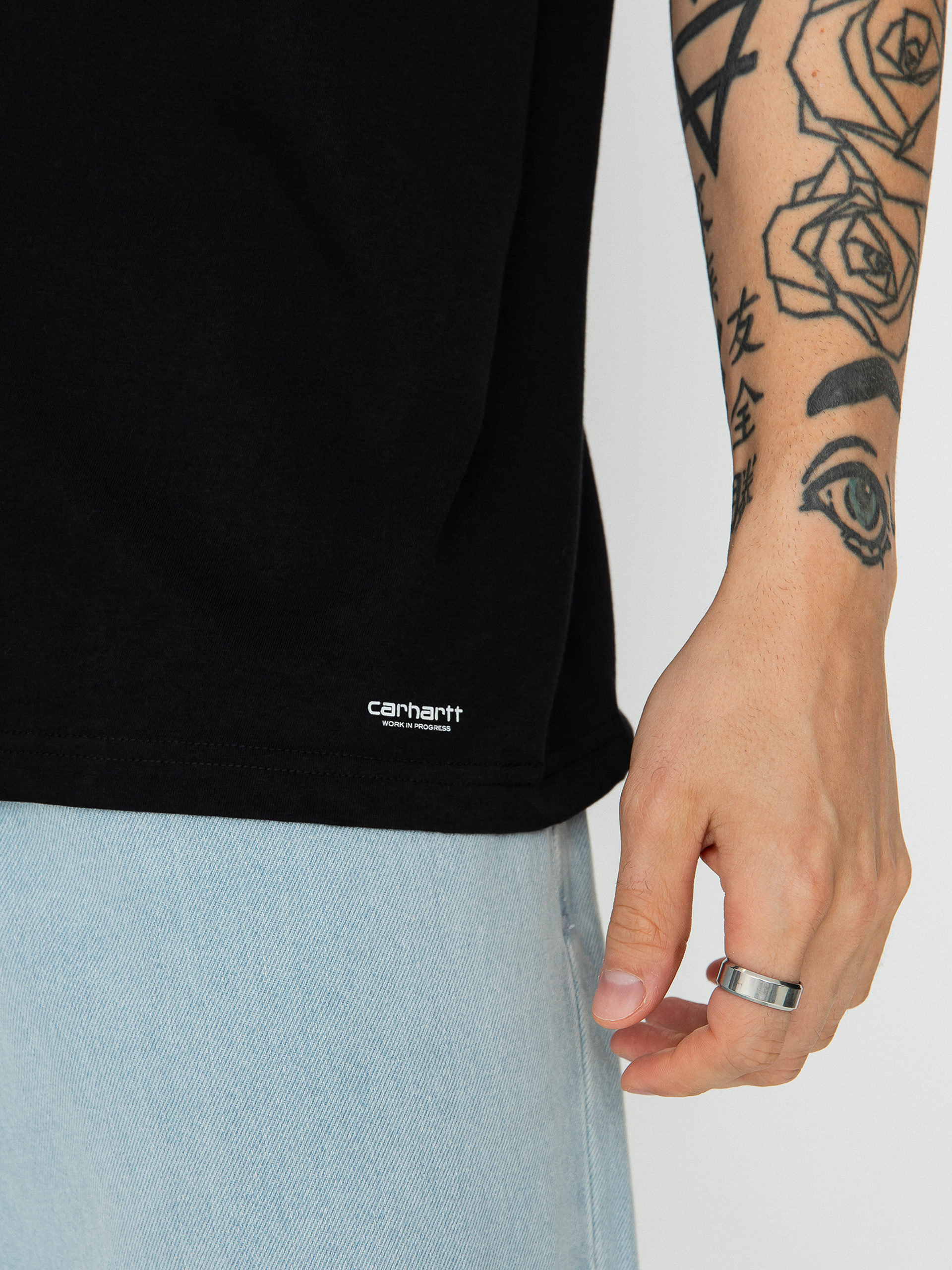 Tricou Carhartt WIP Standard Crew Neck 2-pack (black black)