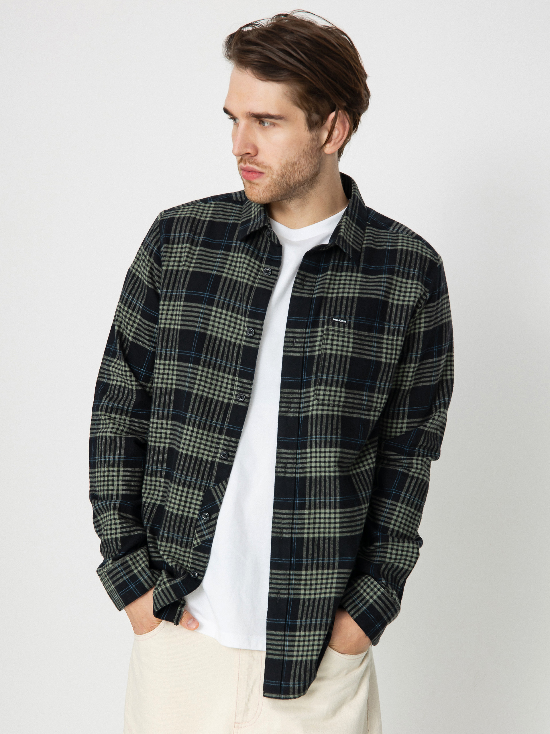 Cămașă Volcom Caden Plaid Ls (black)