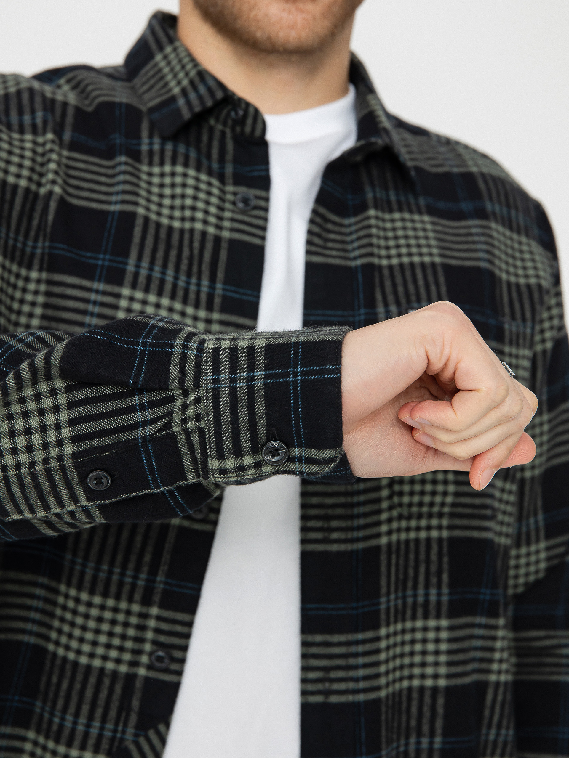 Cămașă Volcom Caden Plaid Ls (black)