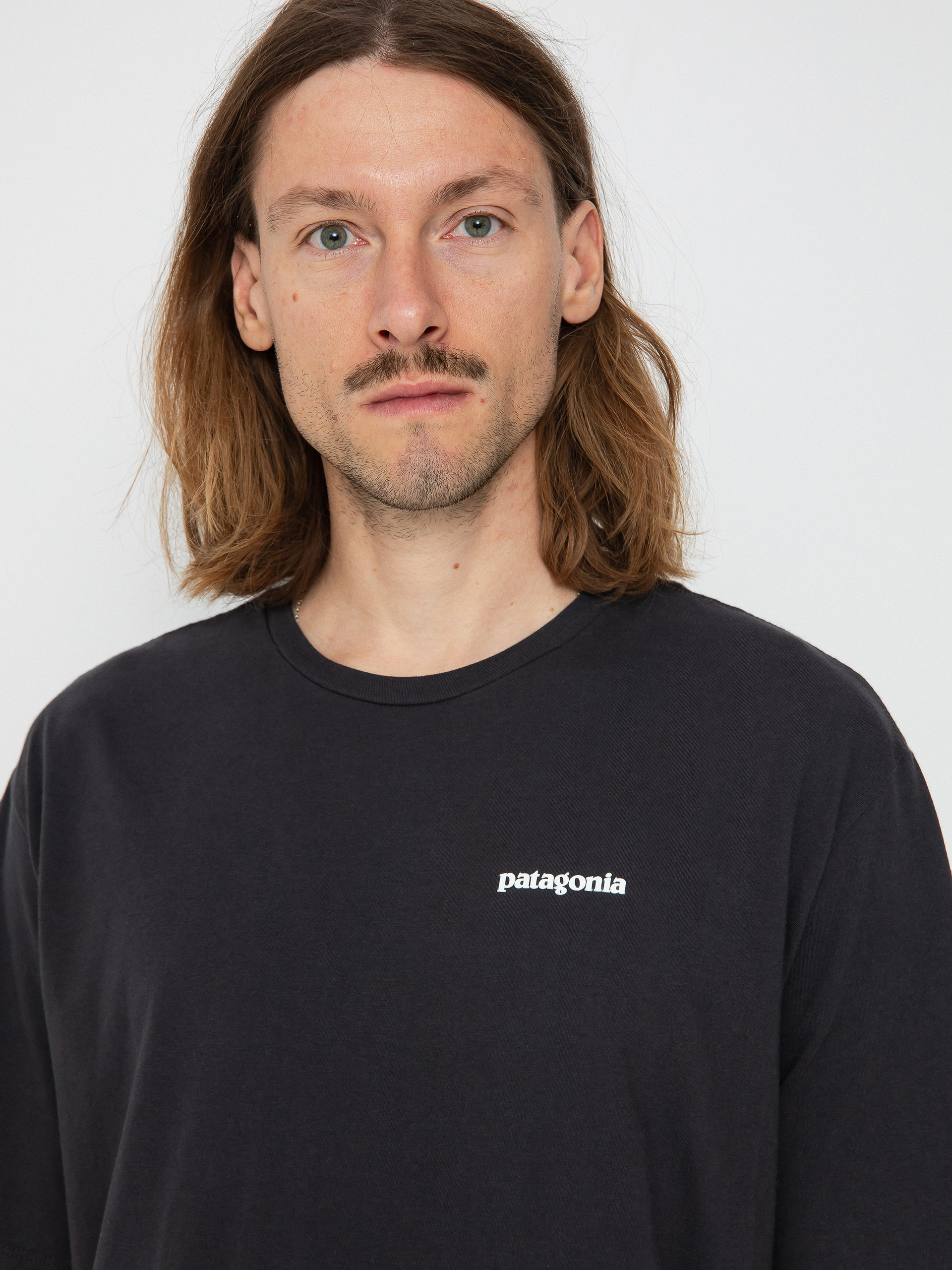 Tricou Patagonia P 6 Mission Organic (ink black)