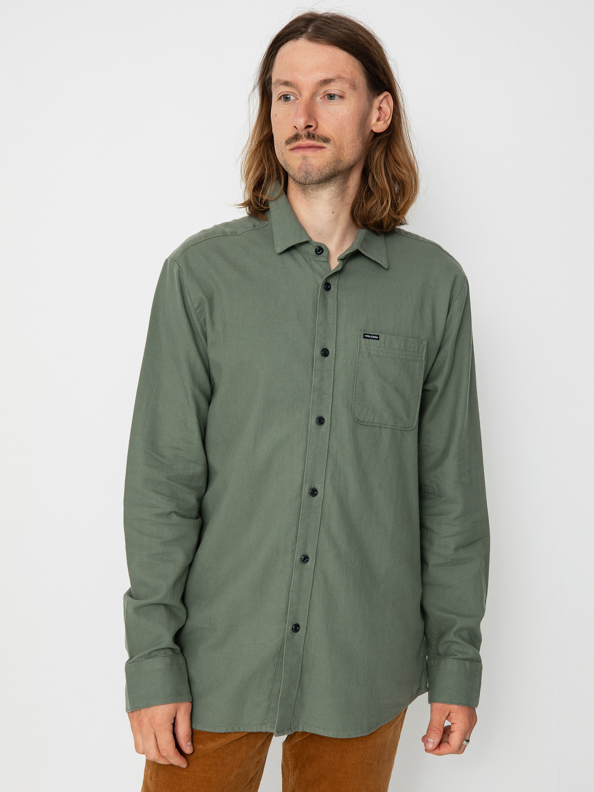 Cămașă Volcom Caden Solid Ls (agave)