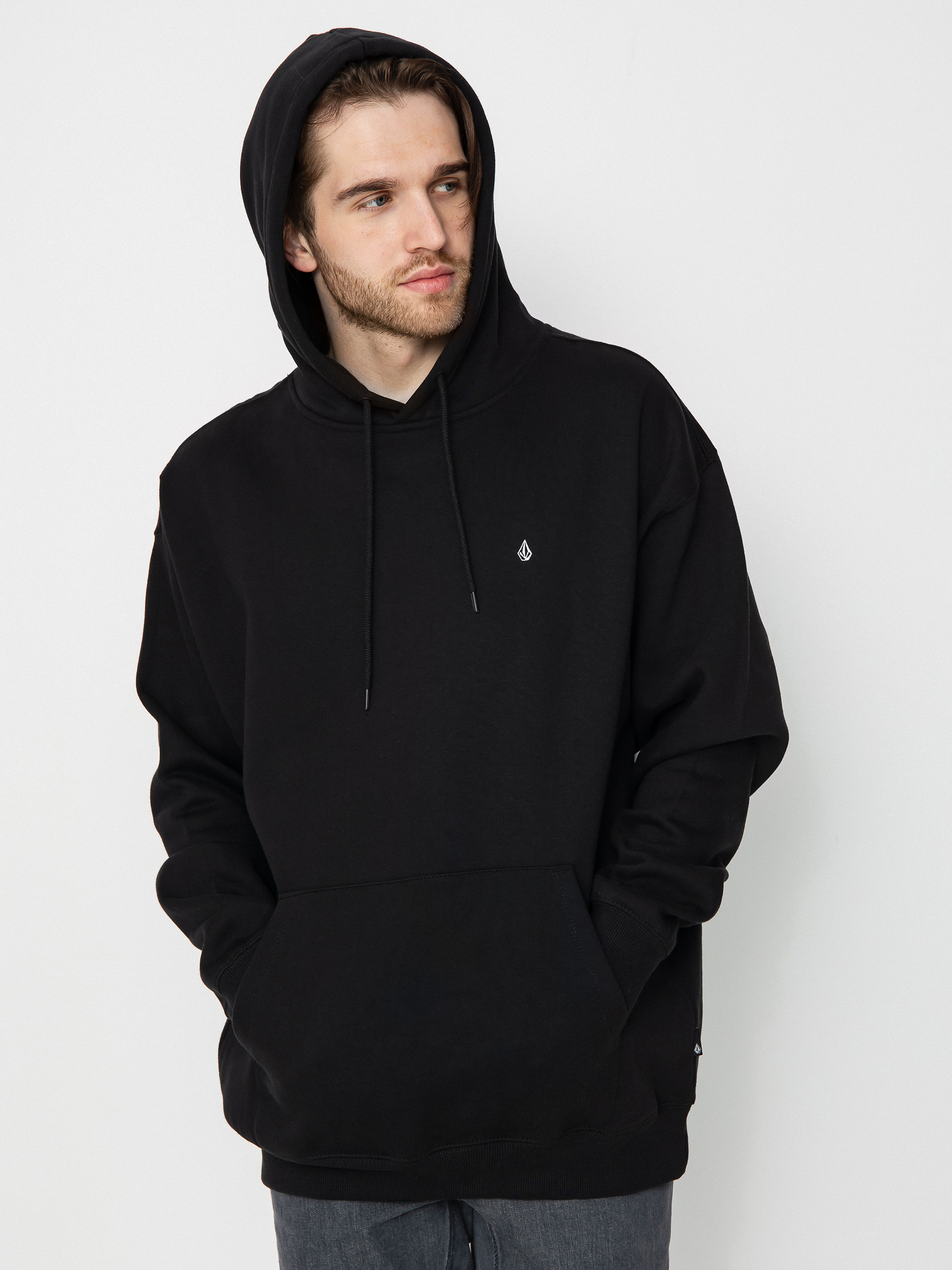 Hanorac cu glugă Volcom Single Stone HD (black)