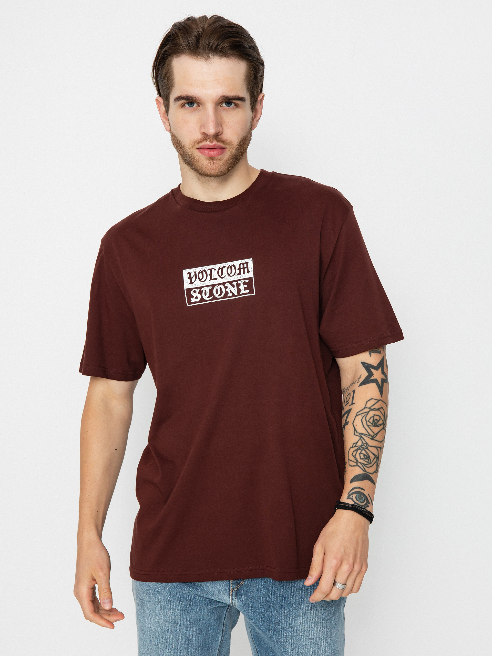 Tricou Volcom Globstok Bsc (bitter chocolate)