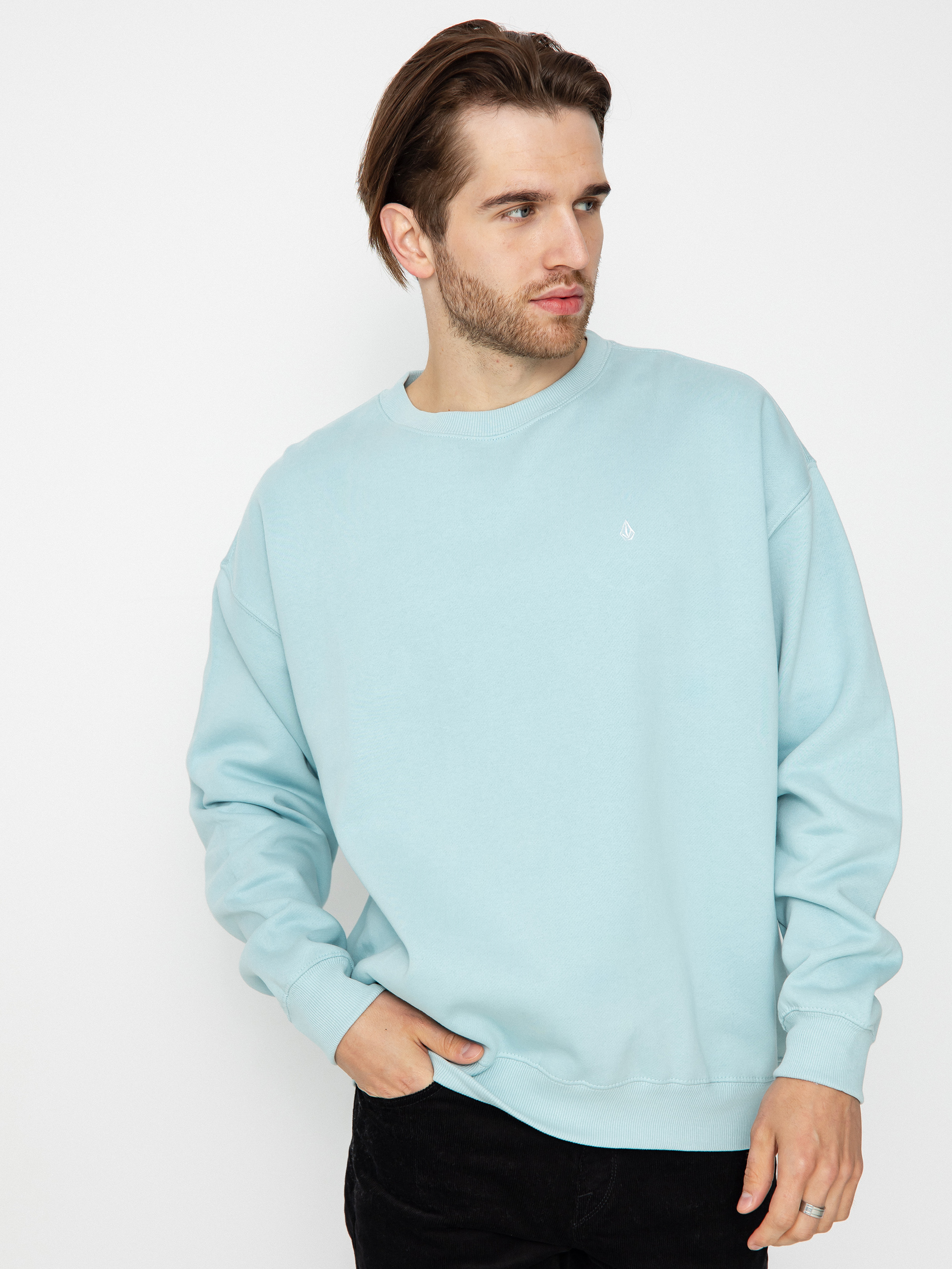 Hanorac Volcom Single Stone Crew (misty blue)