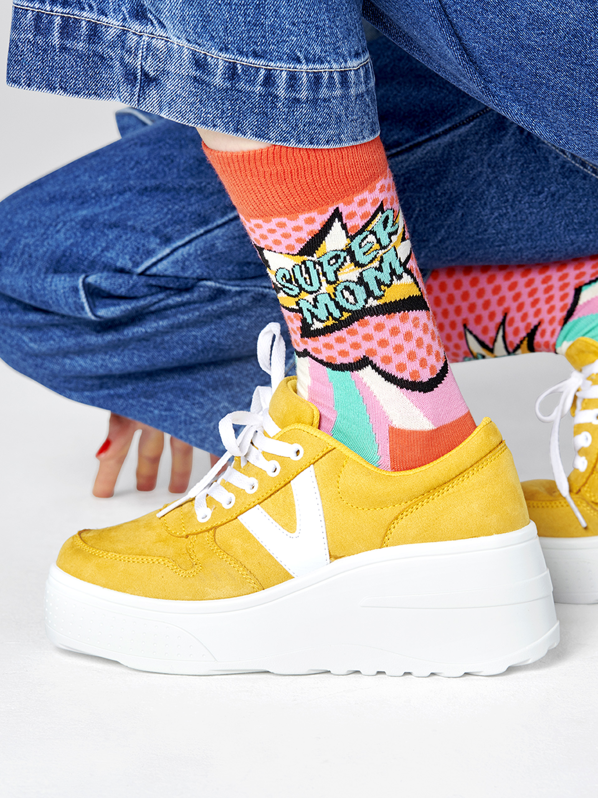 Șosete Happy Socks Super Mom (pink)