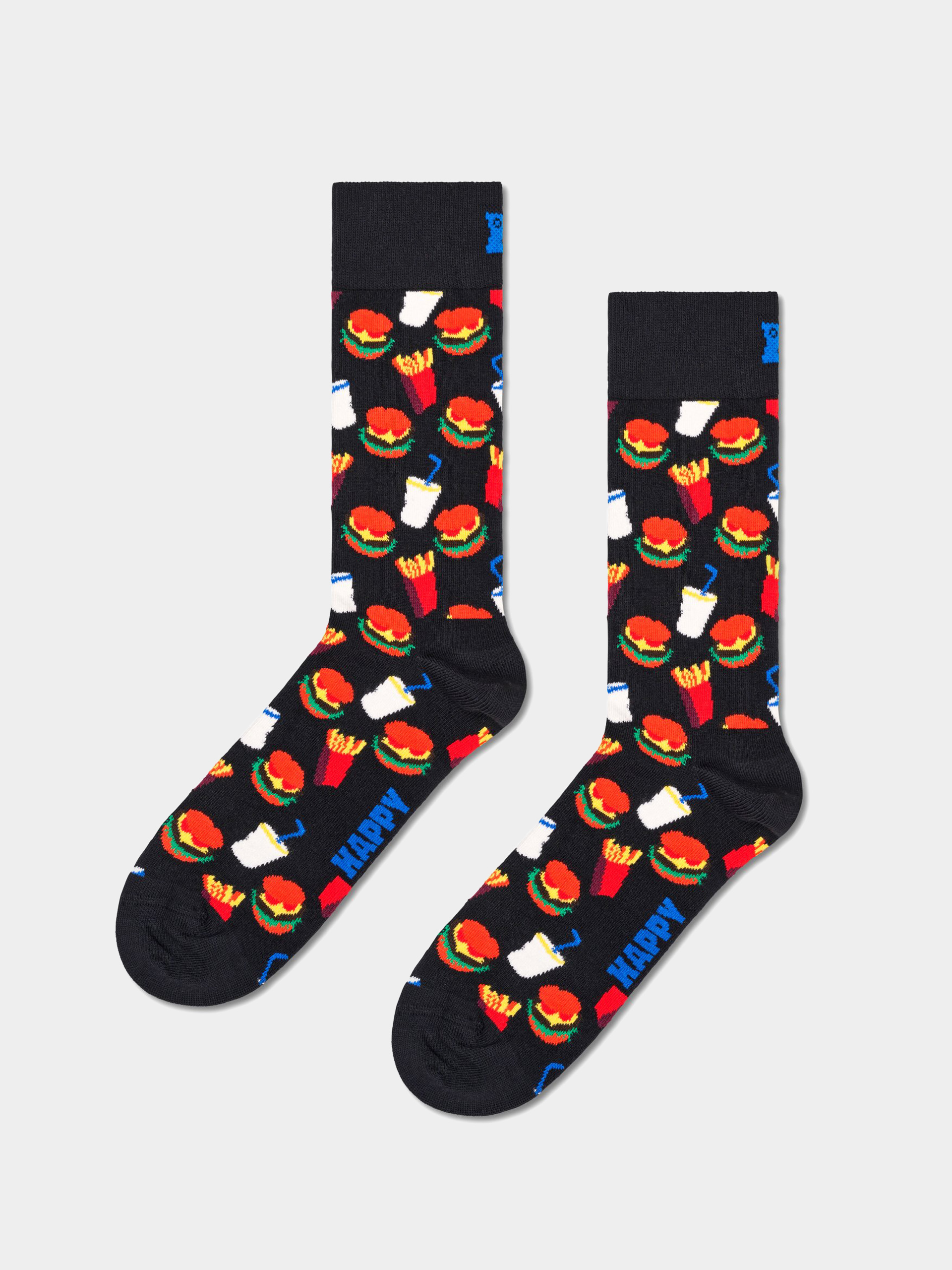 Șosete Happy Socks Hamburger (black)