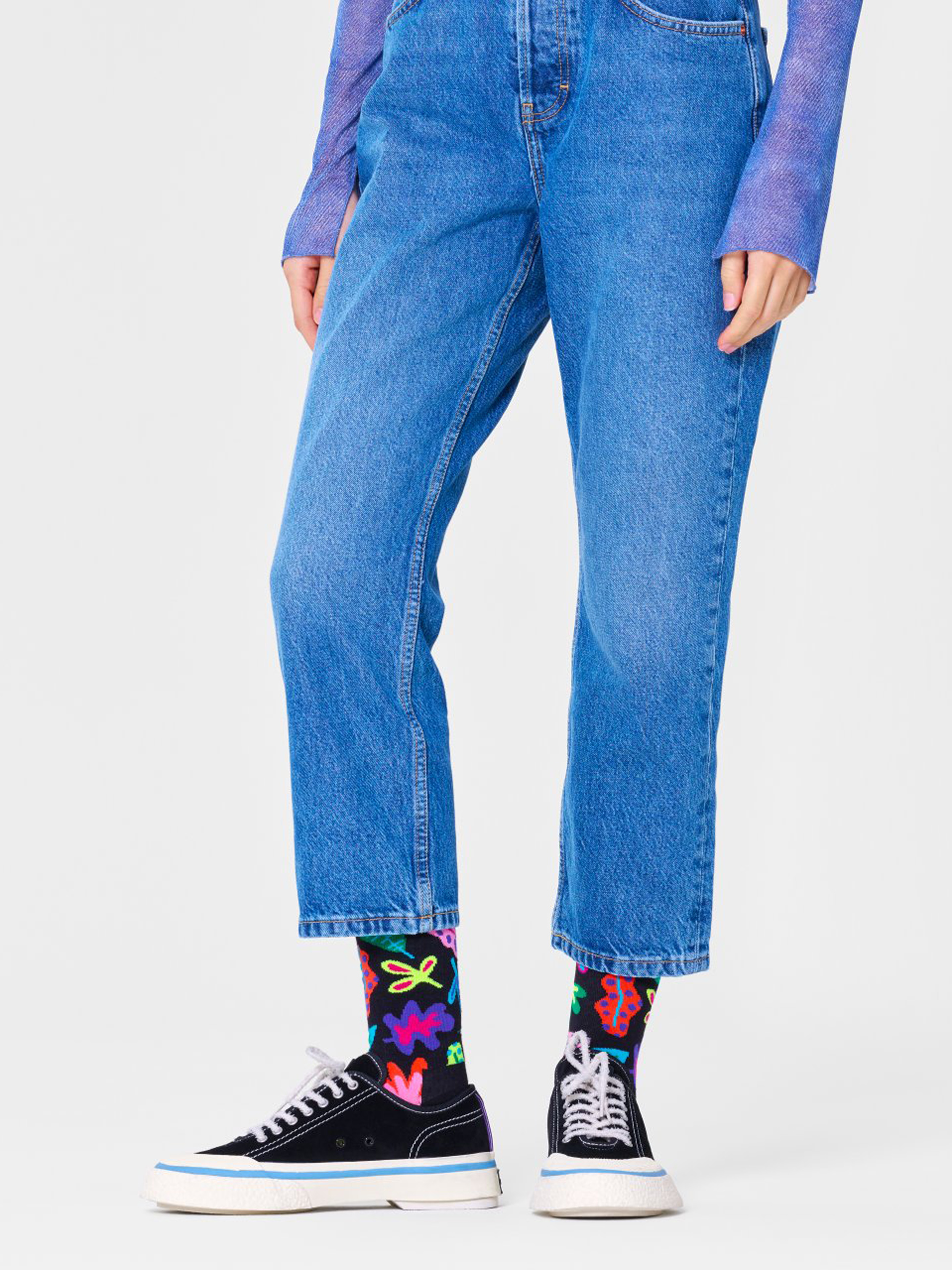 Șosete Happy Socks Leaves (black)