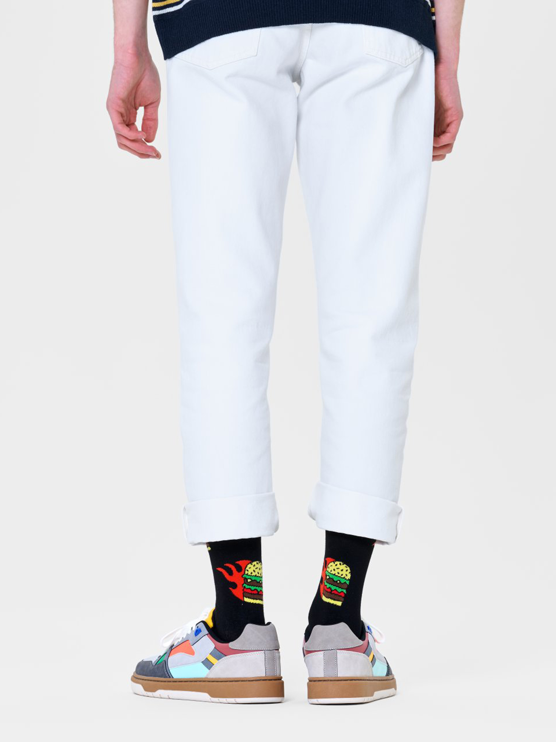 Șosete Happy Socks Flaming Burger (black)