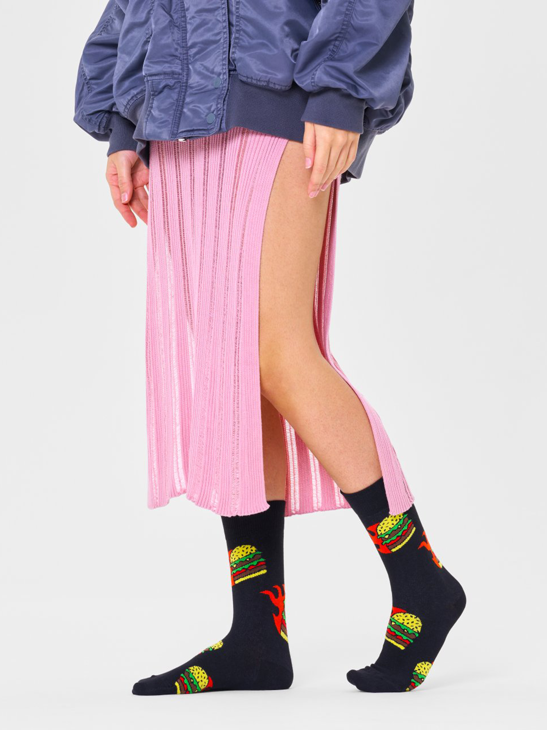 Șosete Happy Socks Flaming Burger (black)