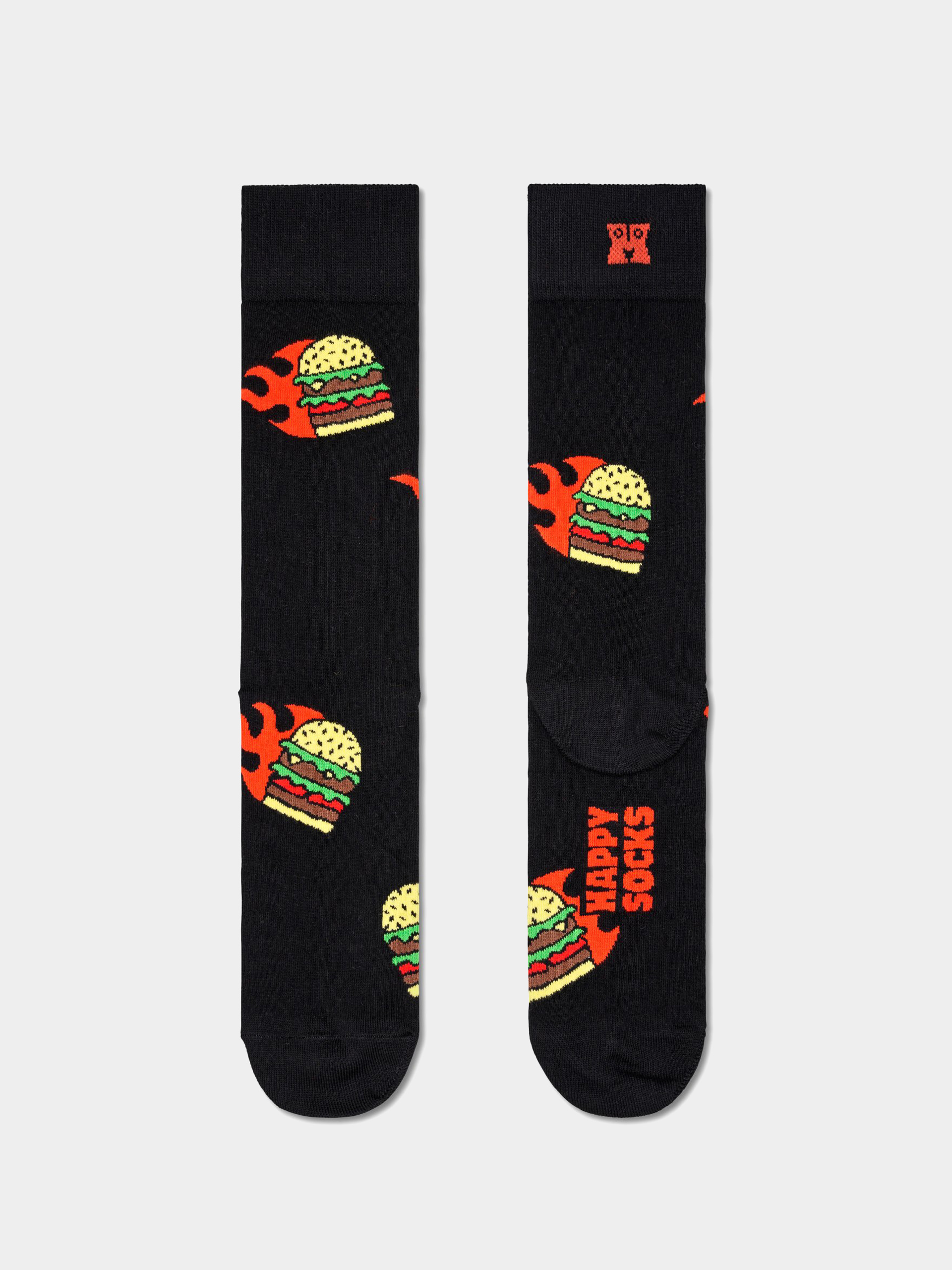 Șosete Happy Socks Flaming Burger (black)