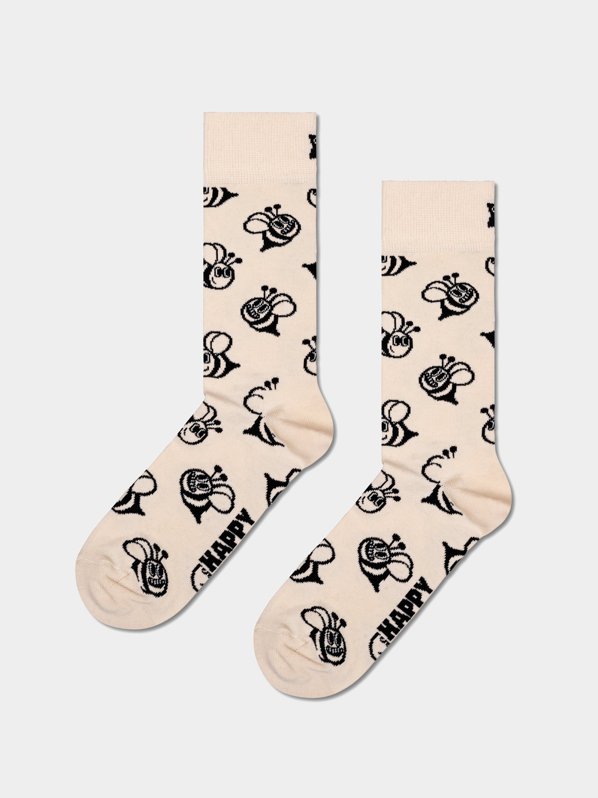 Șosete Happy Socks Bee (off white)
