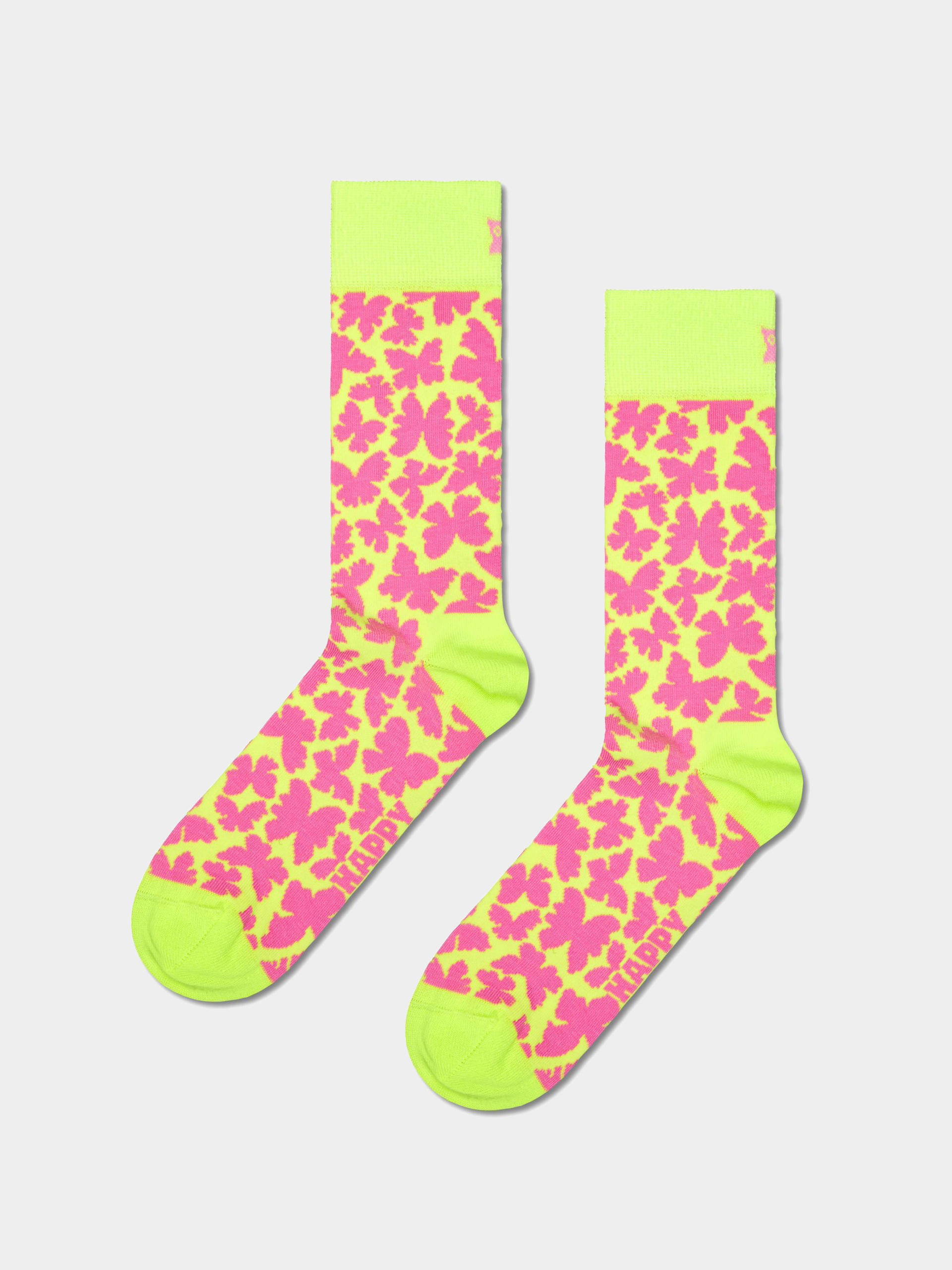 Șosete Happy Socks Butterfly (pink neon)