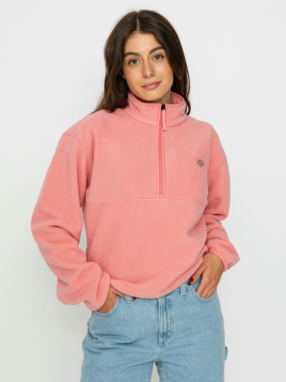 Hanorac din fleece Dickies Louisburg Wmn (flamingo plume)