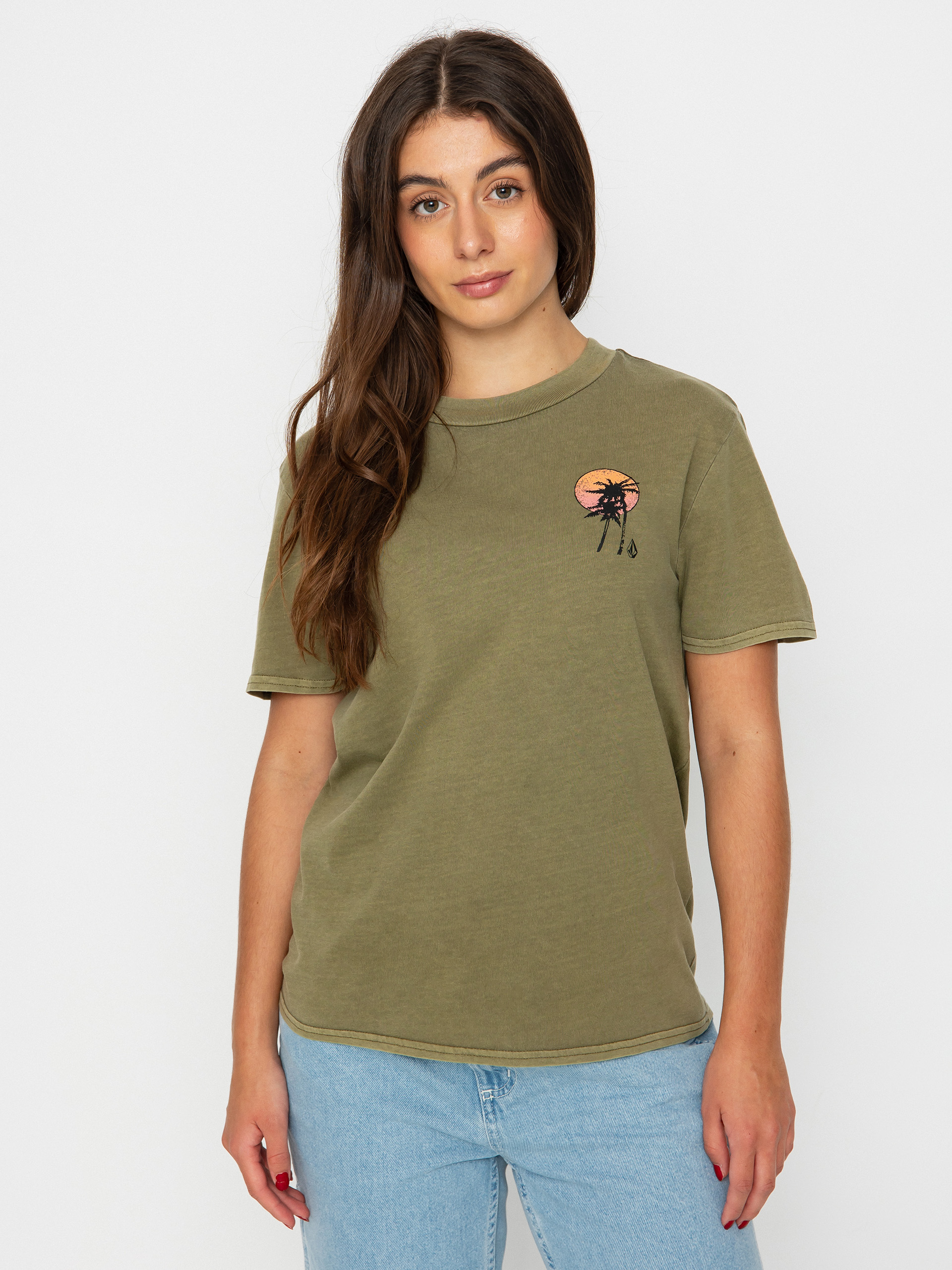 Tricou Volcom Lock It Up Wmn (moss)