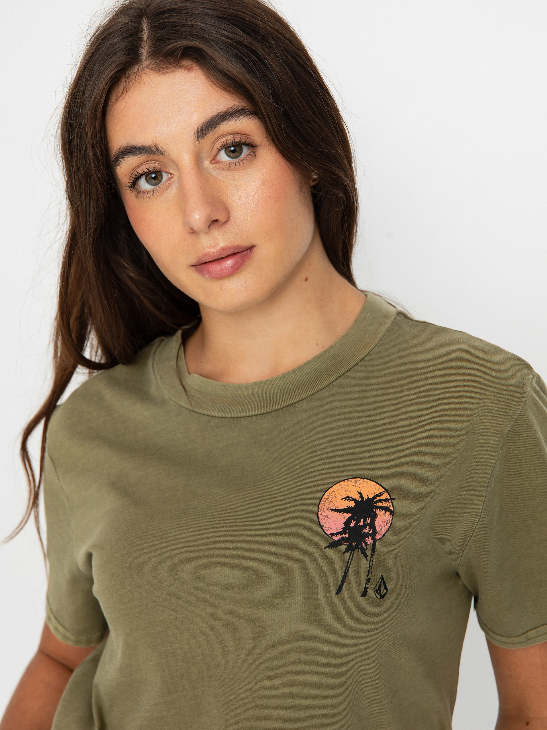 Tricou Volcom Lock It Up Wmn (moss)