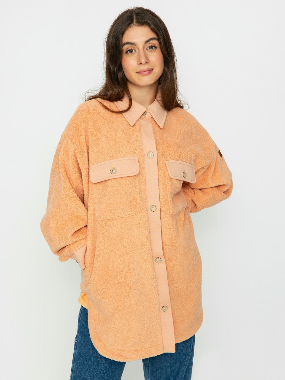 Geacă Roxy Switch Up Sherpa Wmn (dusty coral)