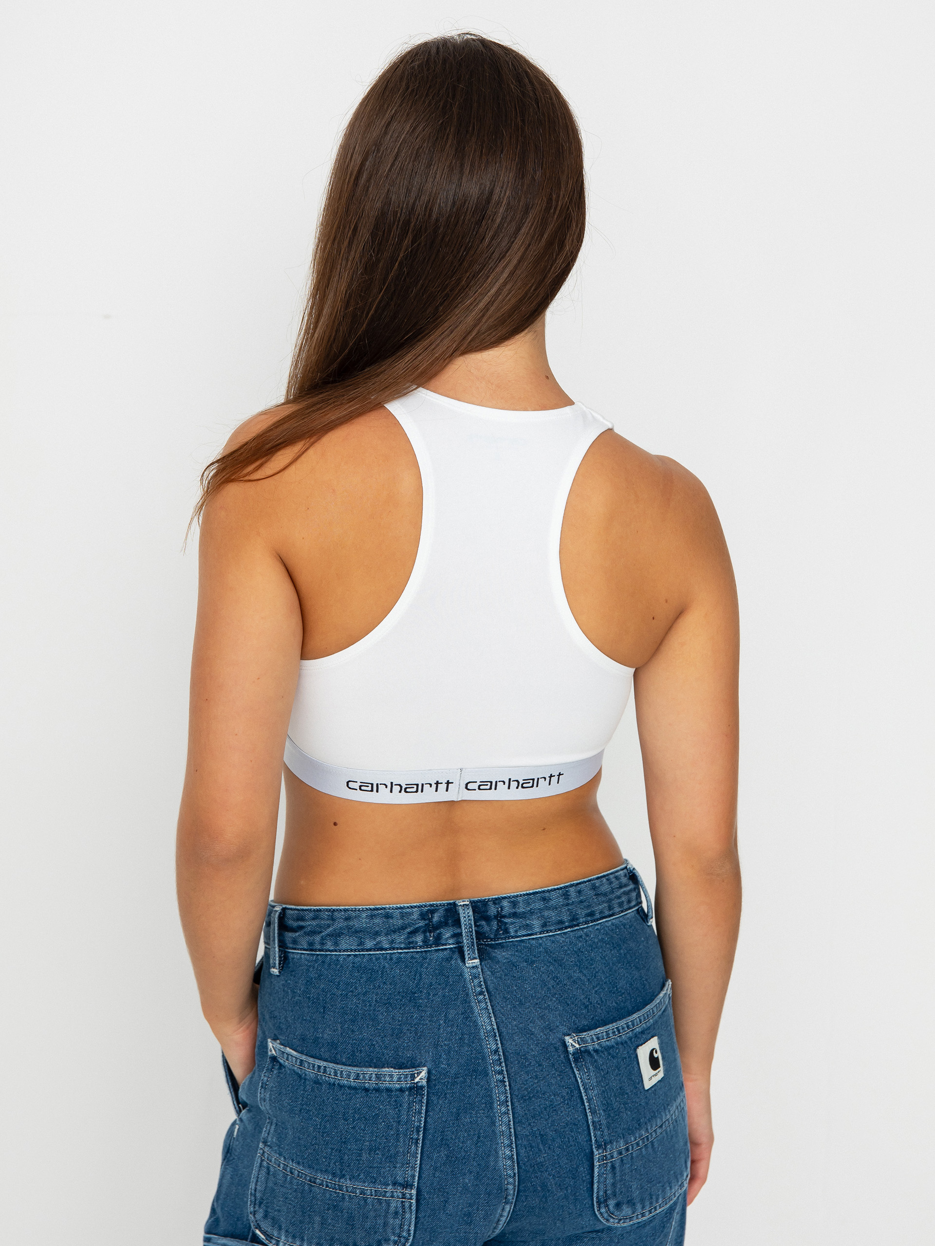 Lenjerie de corp Carhartt WIP Top Script Racer Tank Wmn (white)