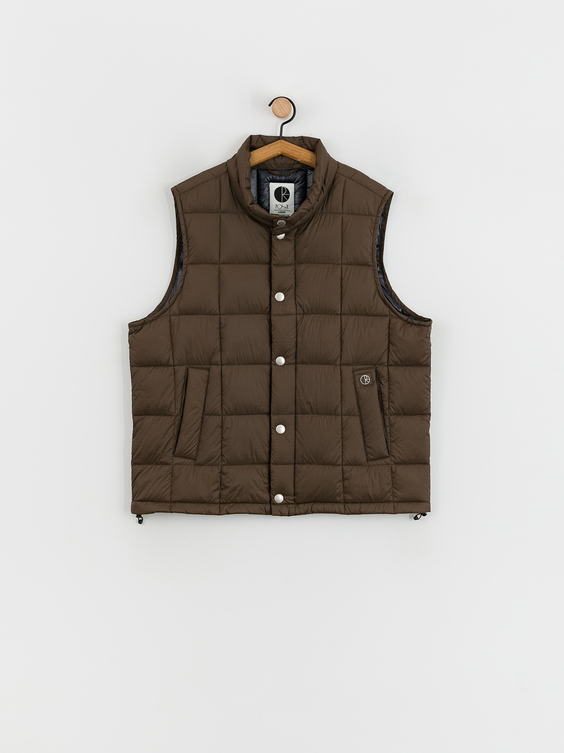 Vestă Polar Skate Lightweight Puffer Vest (brown)