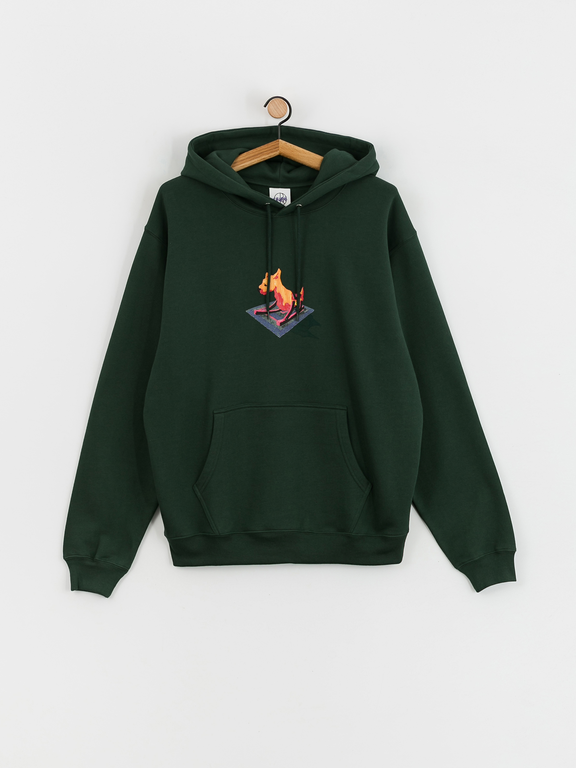 Hanorac cu glugă Polar Skate Dave Dog HD (dark green)