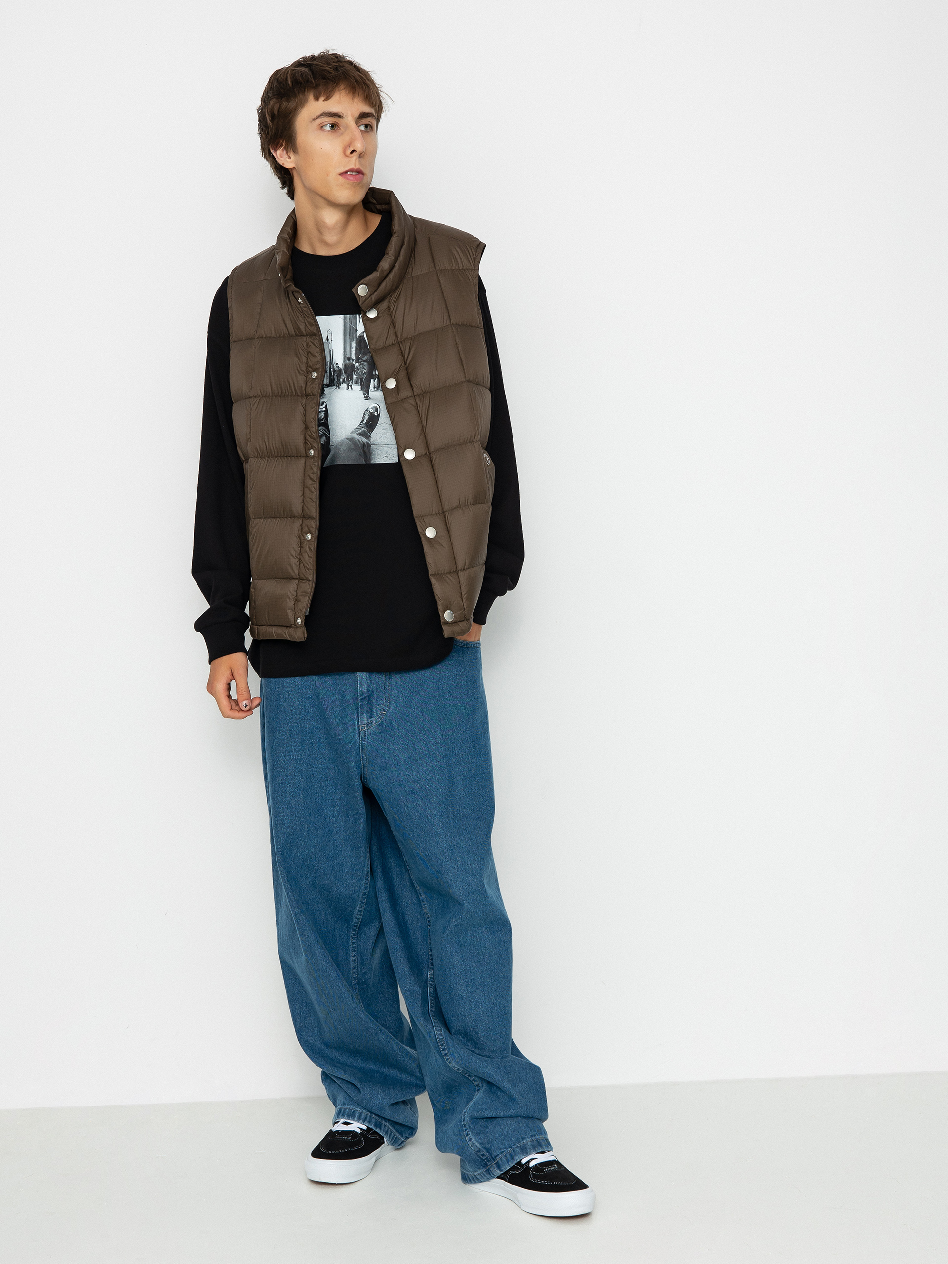 Vestă Polar Skate Lightweight Puffer Vest (brown)