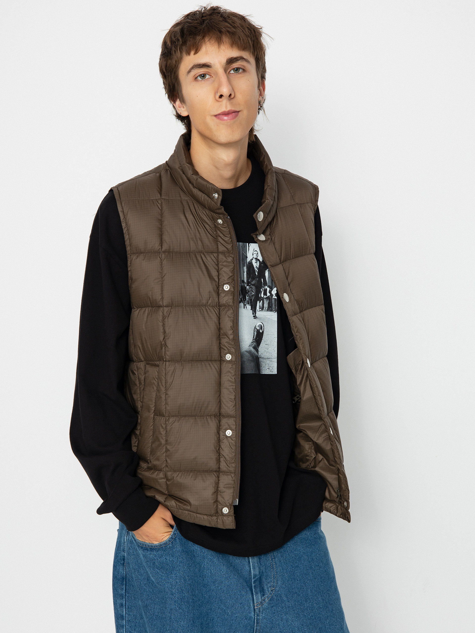 Vestă Polar Skate Lightweight Puffer Vest (brown)