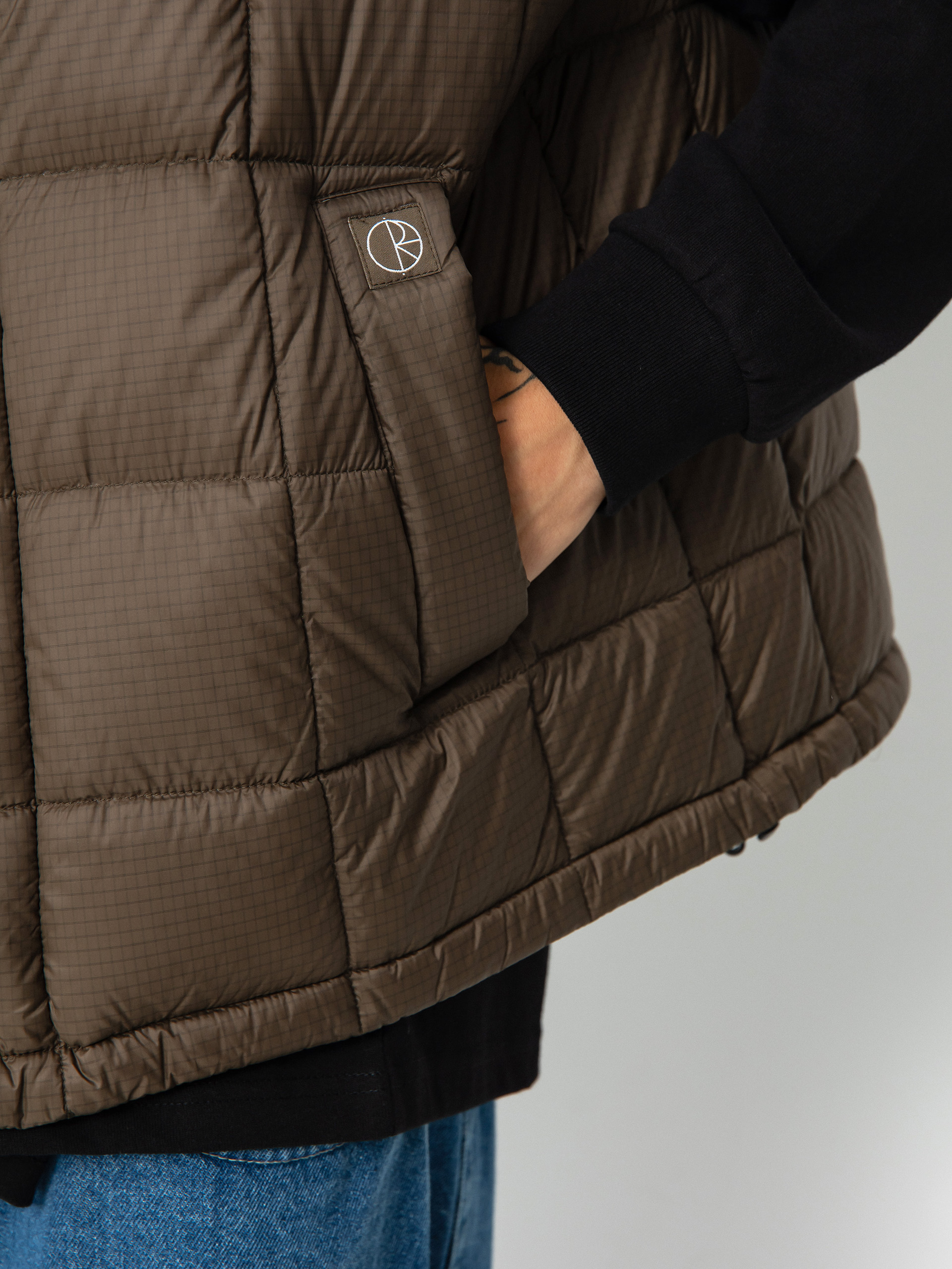 Vestă Polar Skate Lightweight Puffer Vest (brown)