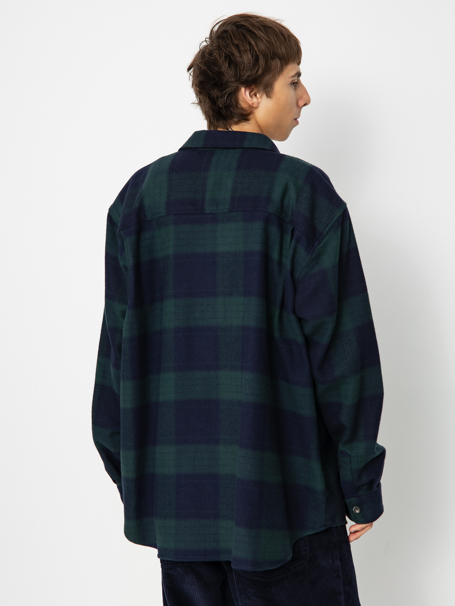 Cămașă Polar Skate Mike Flannel (navy/teal)