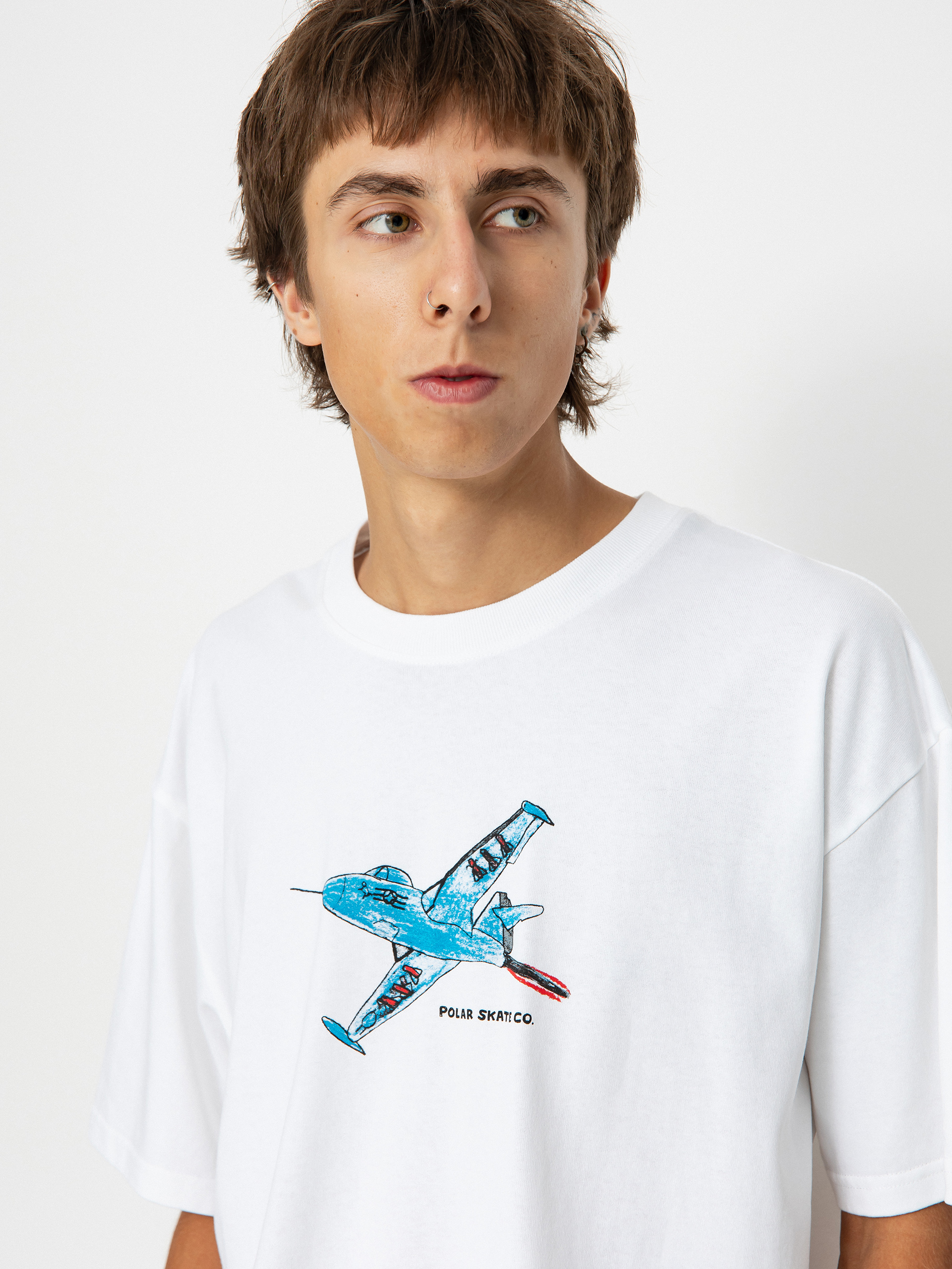 Tricou Polar Skate Panter Jet (white)