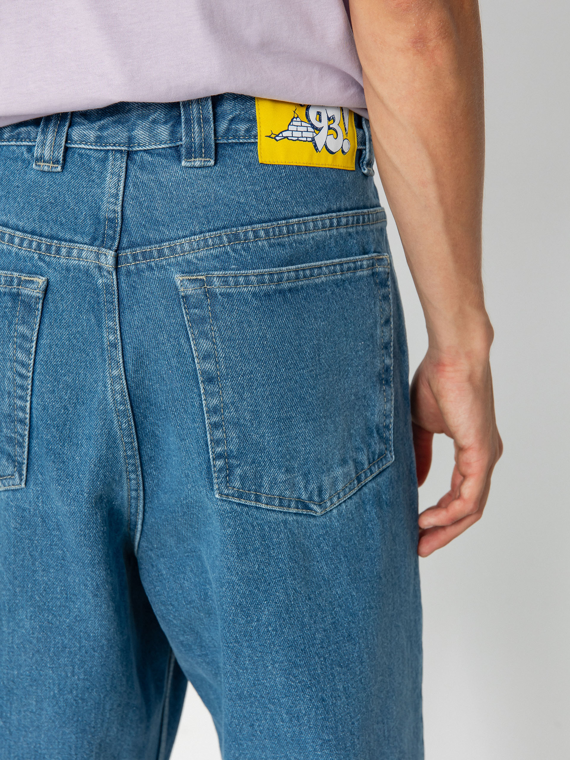 Pantaloni Polar Skate 93! Denim (mid blue)