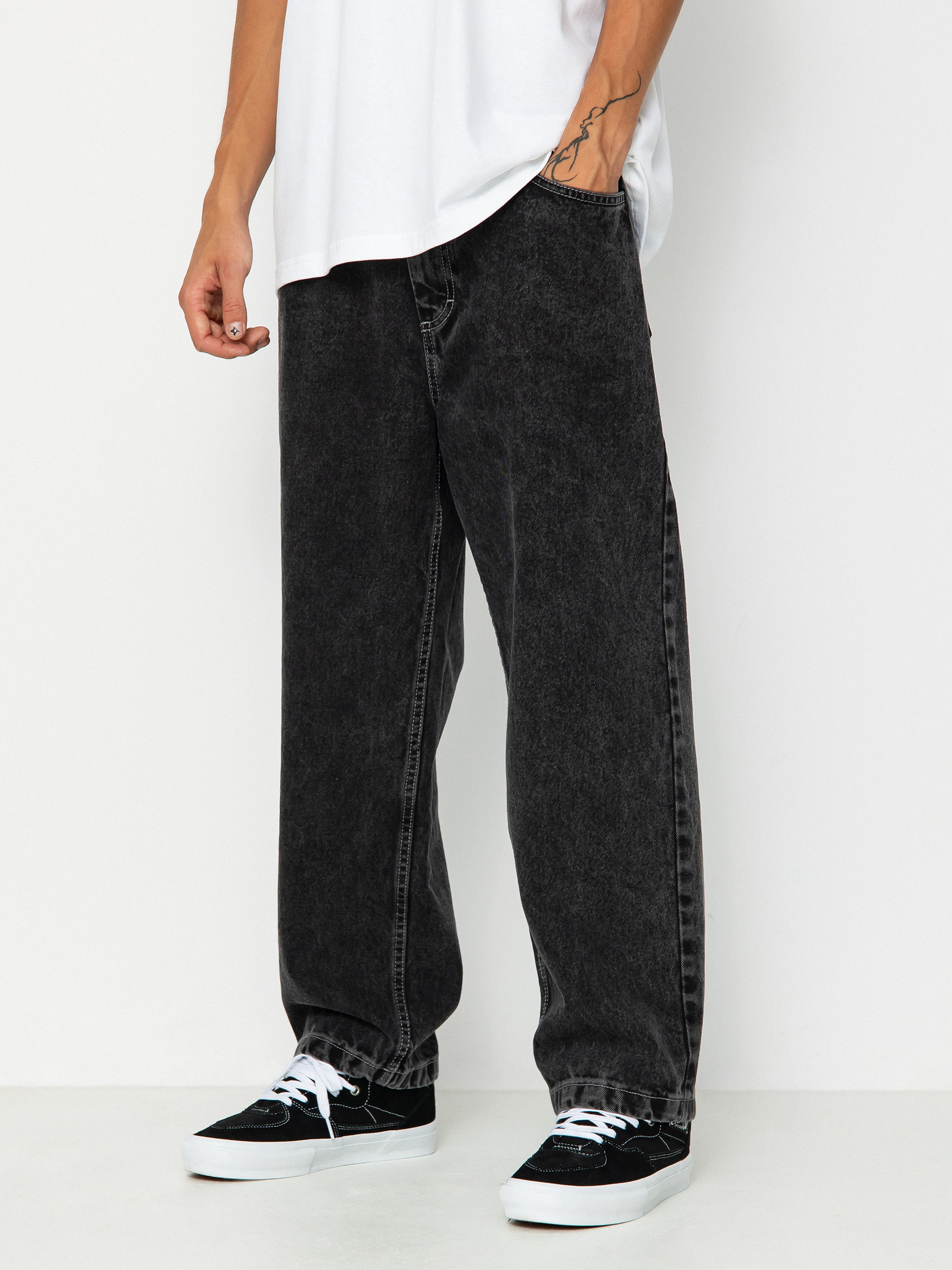 Pantaloni Polar Skate 93! Denim (silver black)