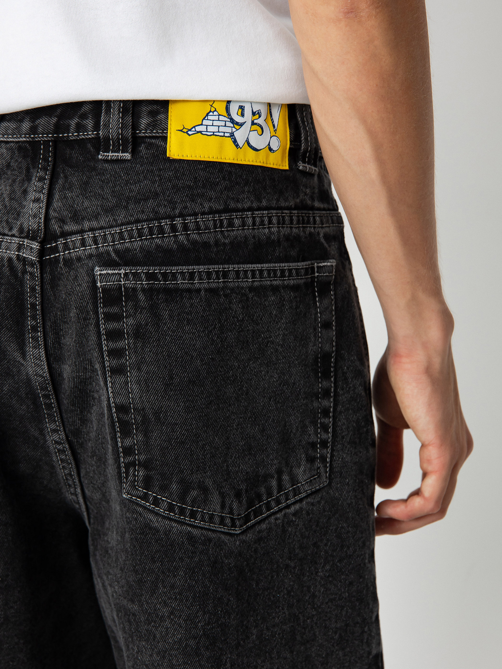 Pantaloni Polar Skate 93! Denim (silver black)