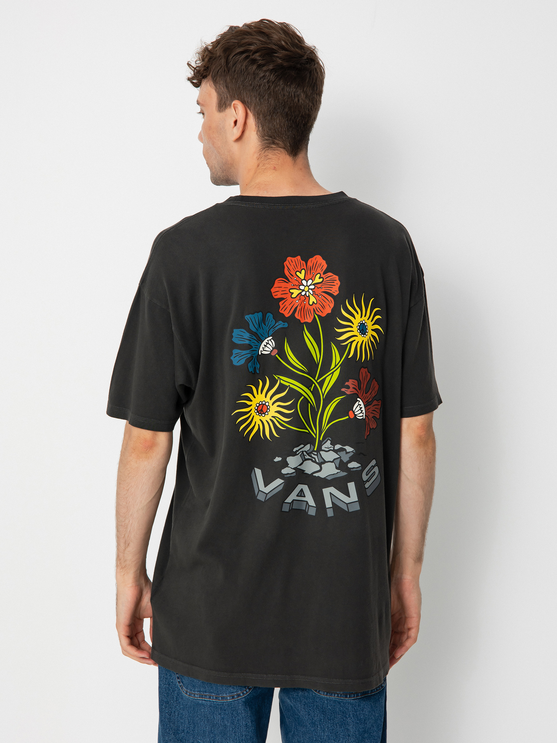Tricou Vans Concrete Floral Vintage (black)