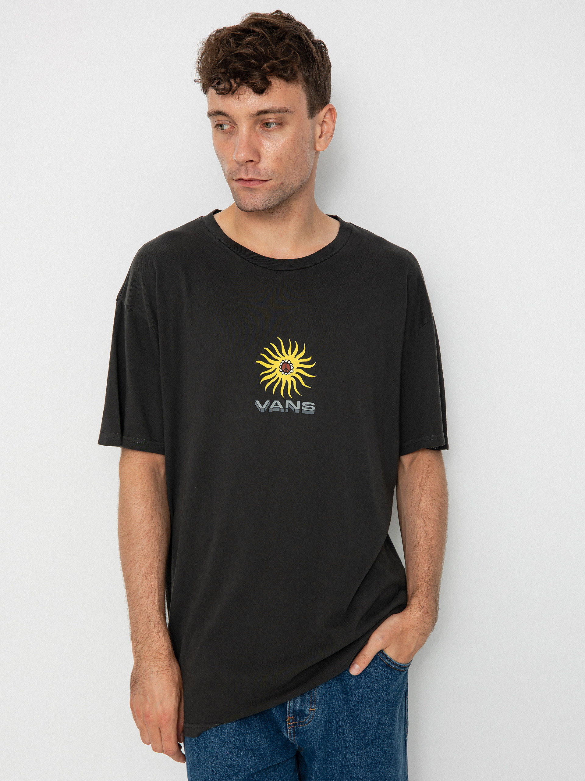 Tricou Vans Concrete Floral Vintage (black)