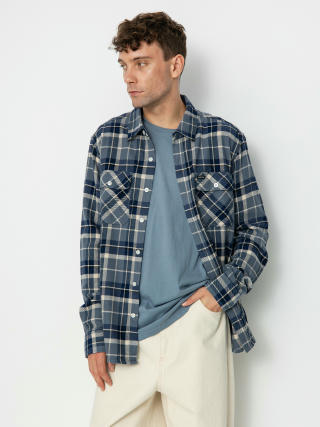 Cămașă Brixton Bowery Flannel Ls (flint blue/twilight blue/beige)