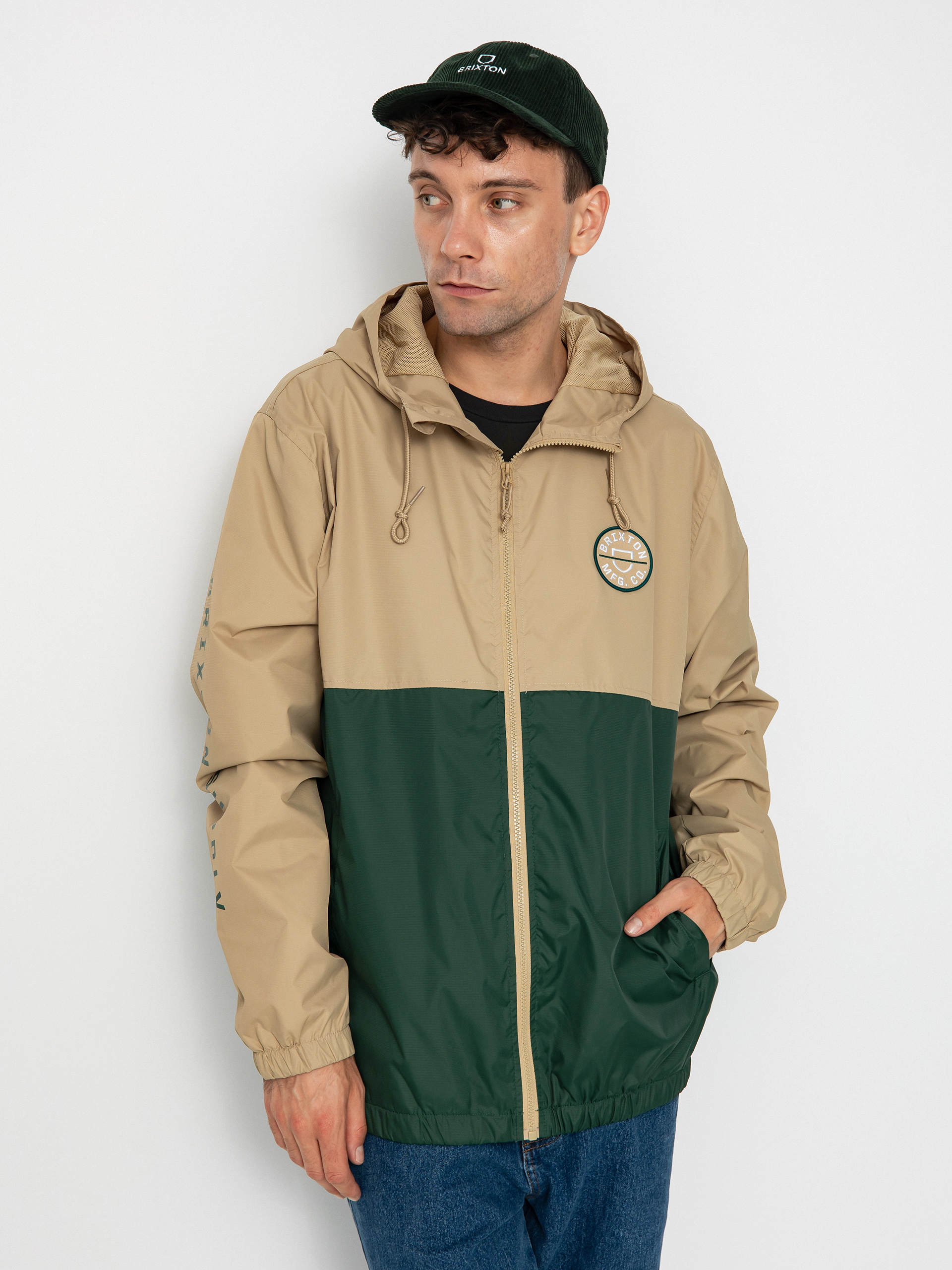 Geacă Brixton Claxton Crest Lw ZHD (sand/pine needle)