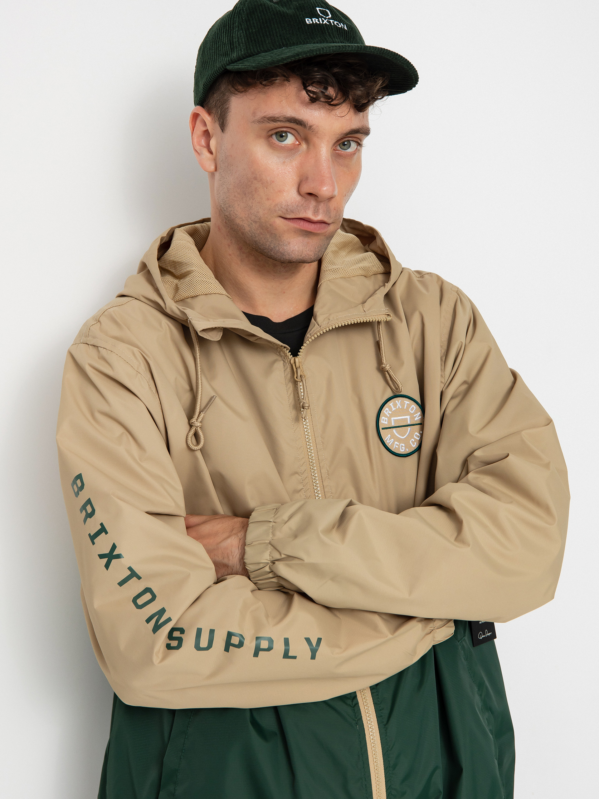 Geacă Brixton Claxton Crest Lw ZHD (sand/pine needle)