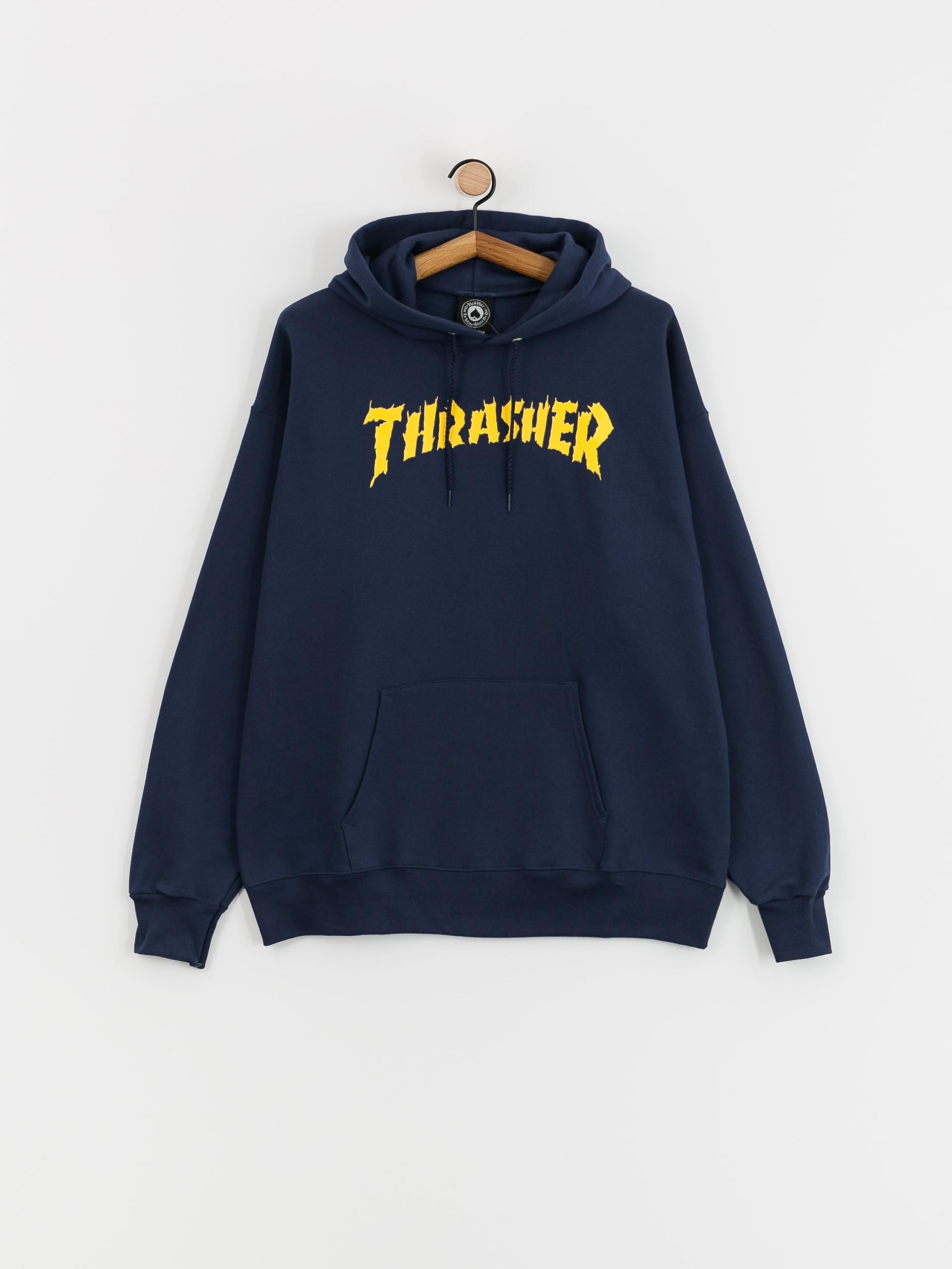 Hanorac cu glugă Thrasher Burn It Down HD (navy)