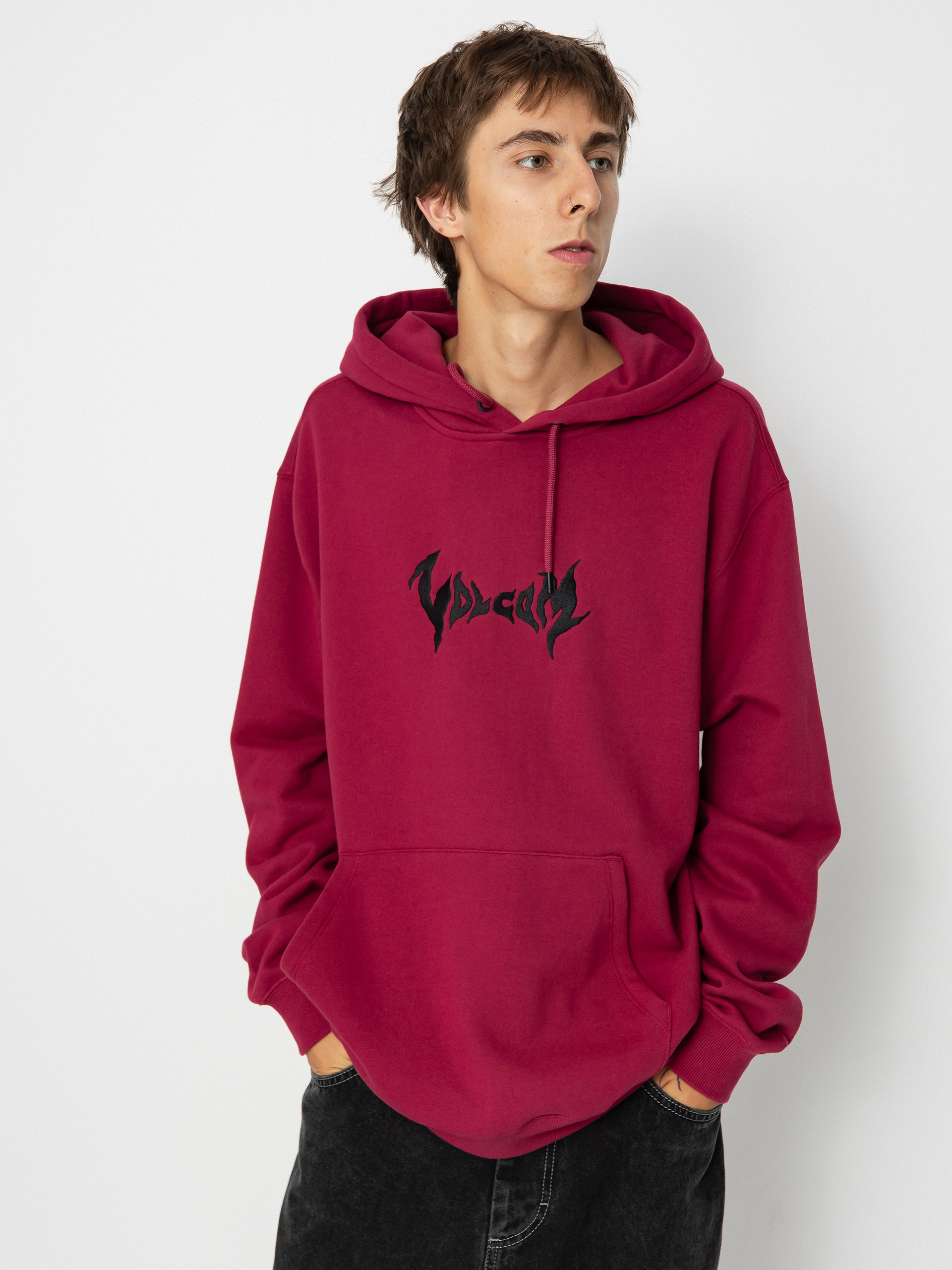 Hanorac cu glugă Volcom Gothstone HD (wine)
