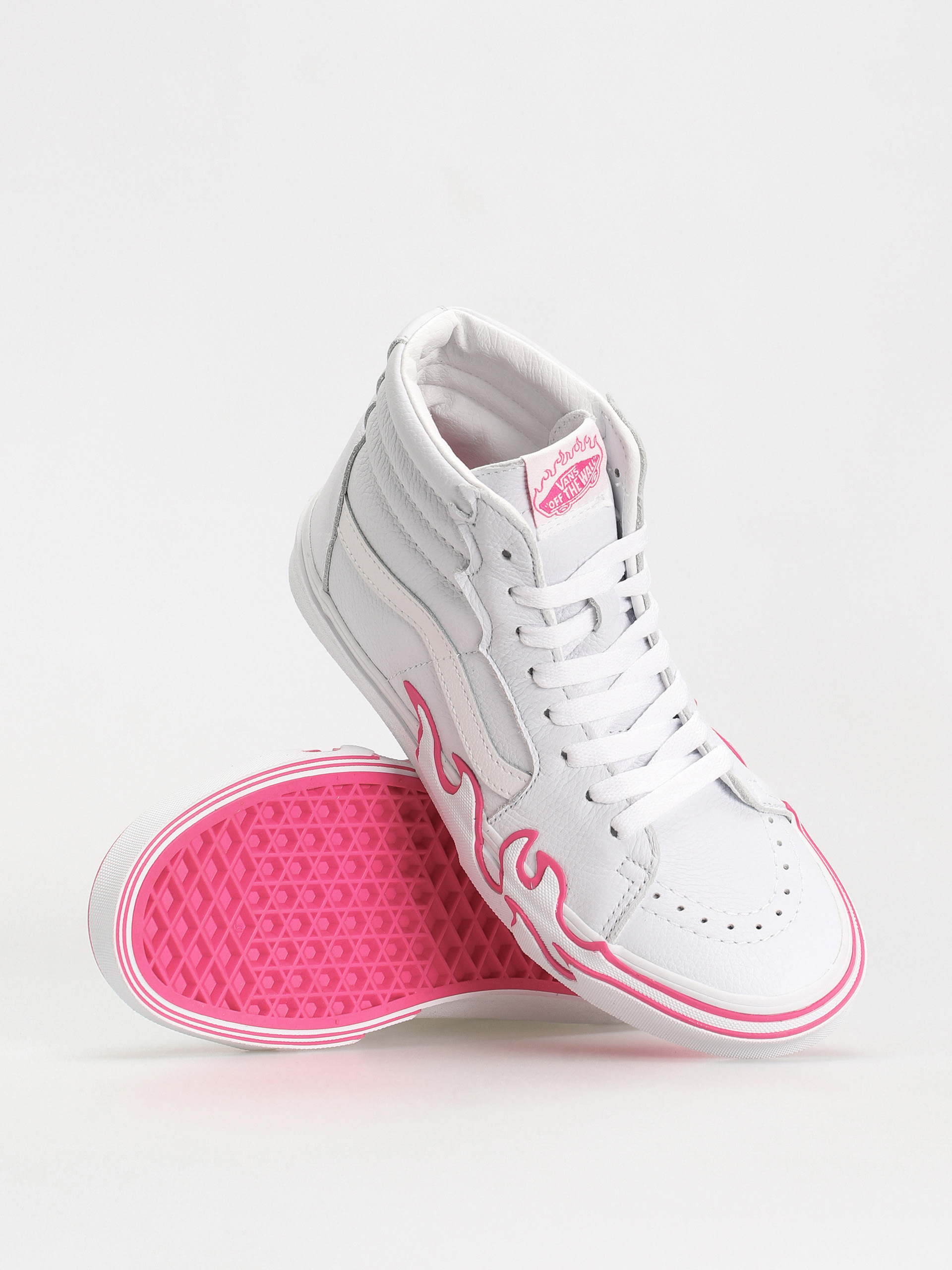 Pantofi Vans Sk8 Hi Flame (pop pink glo)