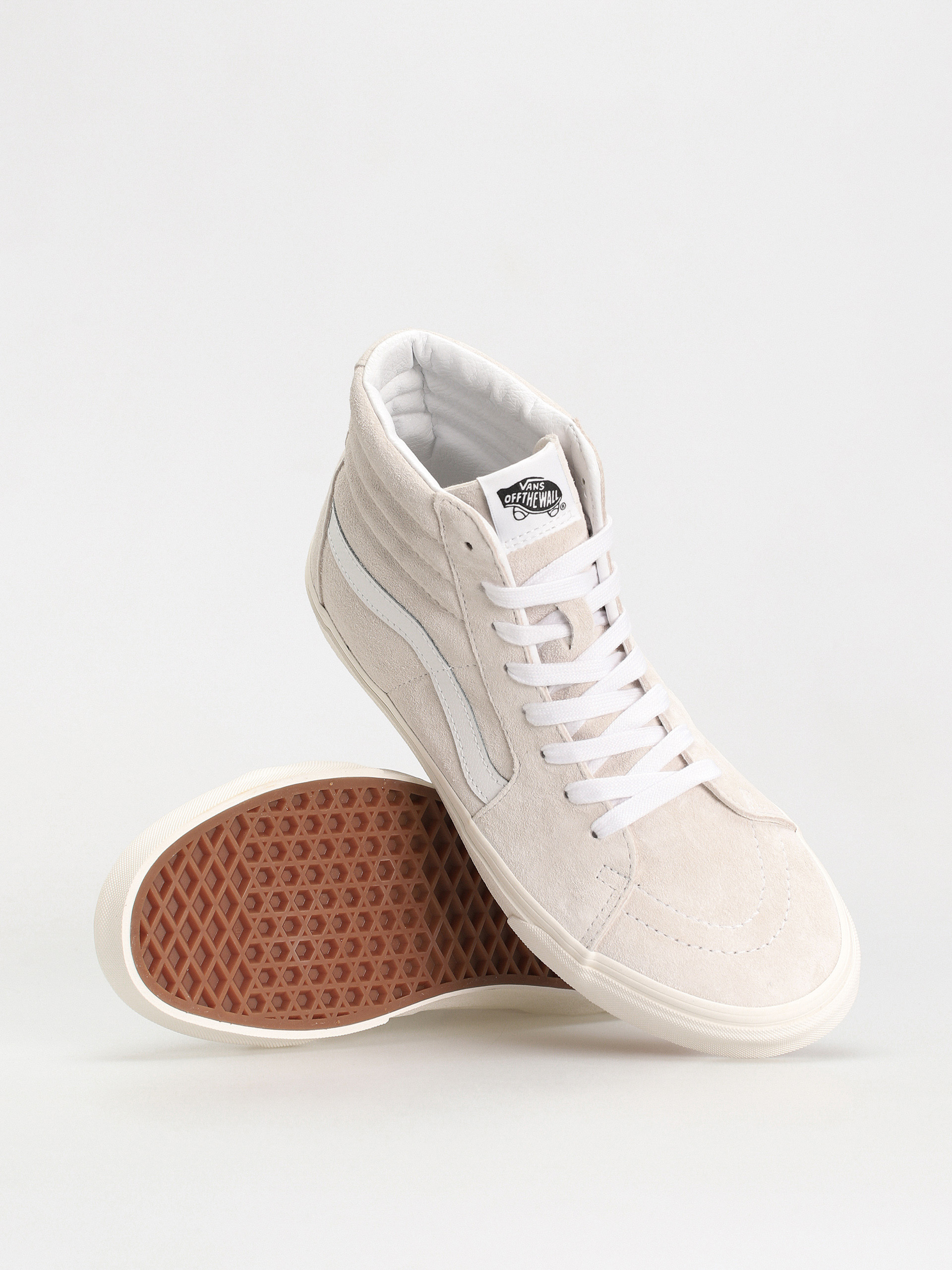 Pantofi Vans Sk8 Hi (pig suede blanc de blanc)