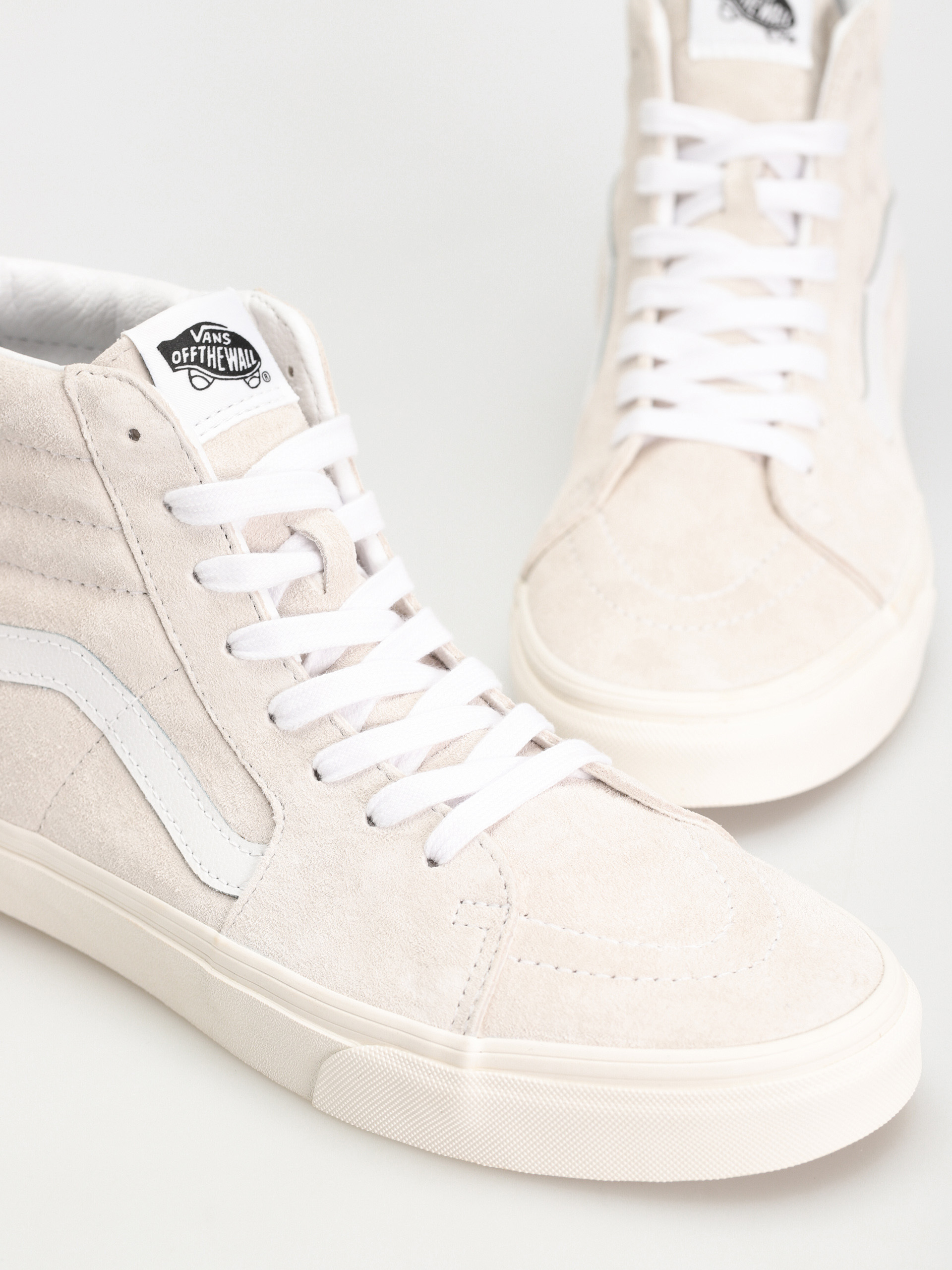 Pantofi Vans Sk8 Hi (pig suede blanc de blanc)