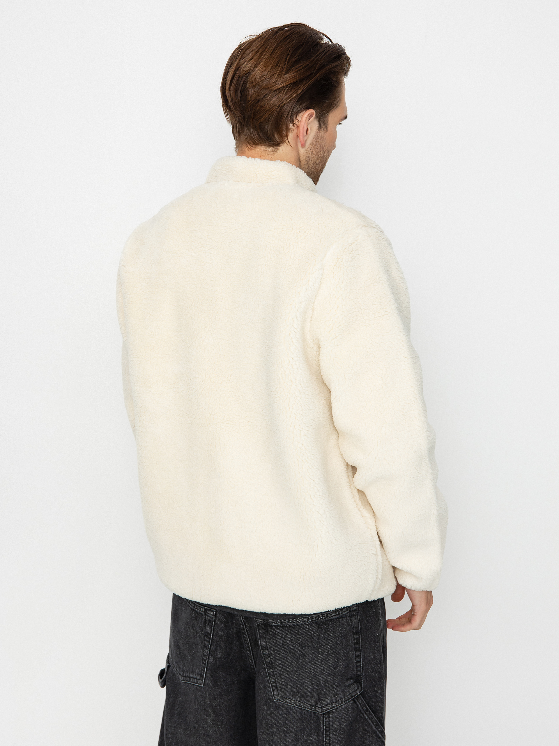 Pentru bărbați Hanorac din fleece Volcom Muzzer Fuzzar Zip (dirty white)