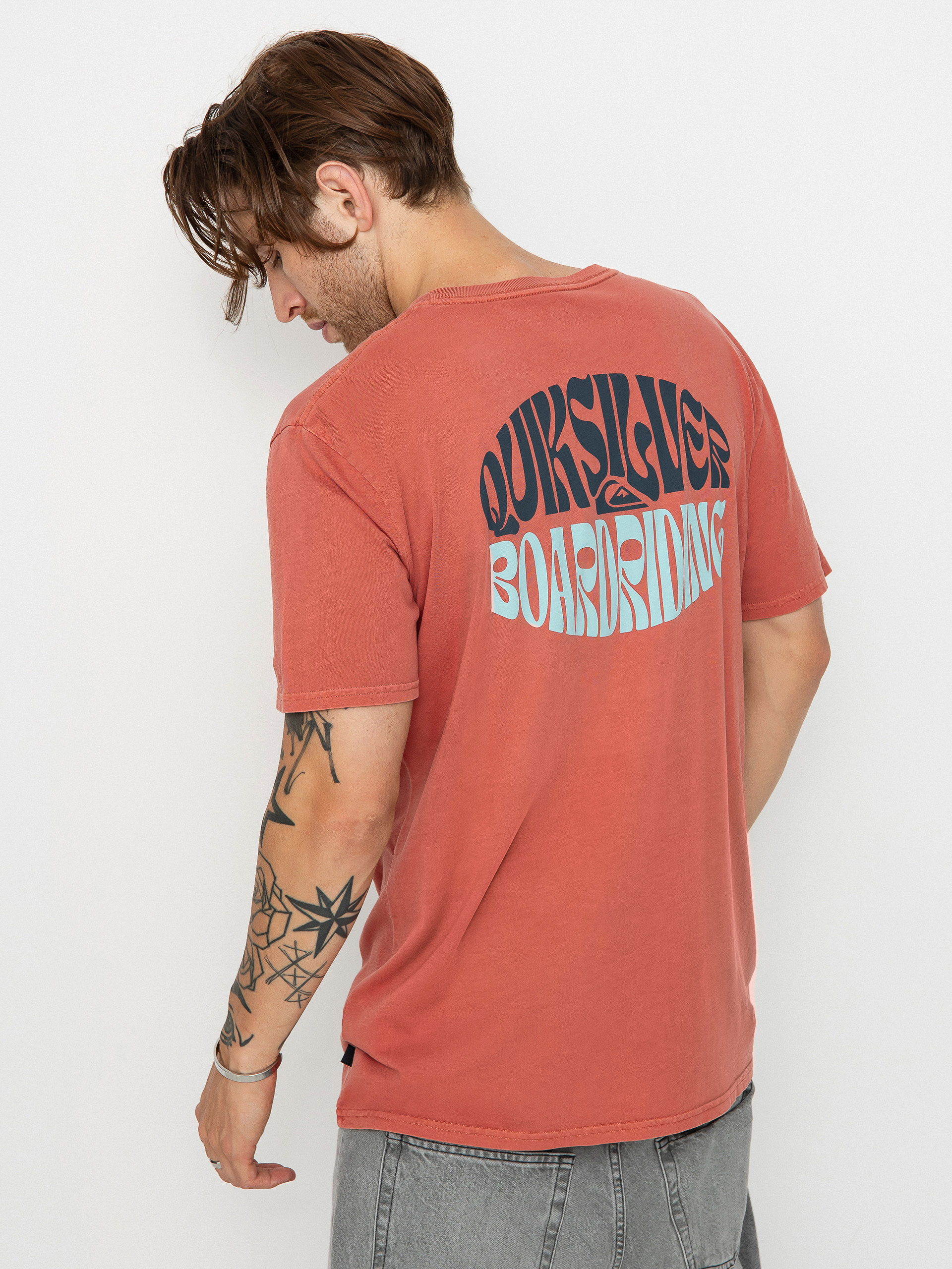 Tricou Quiksilver Bold Move (mineral red)