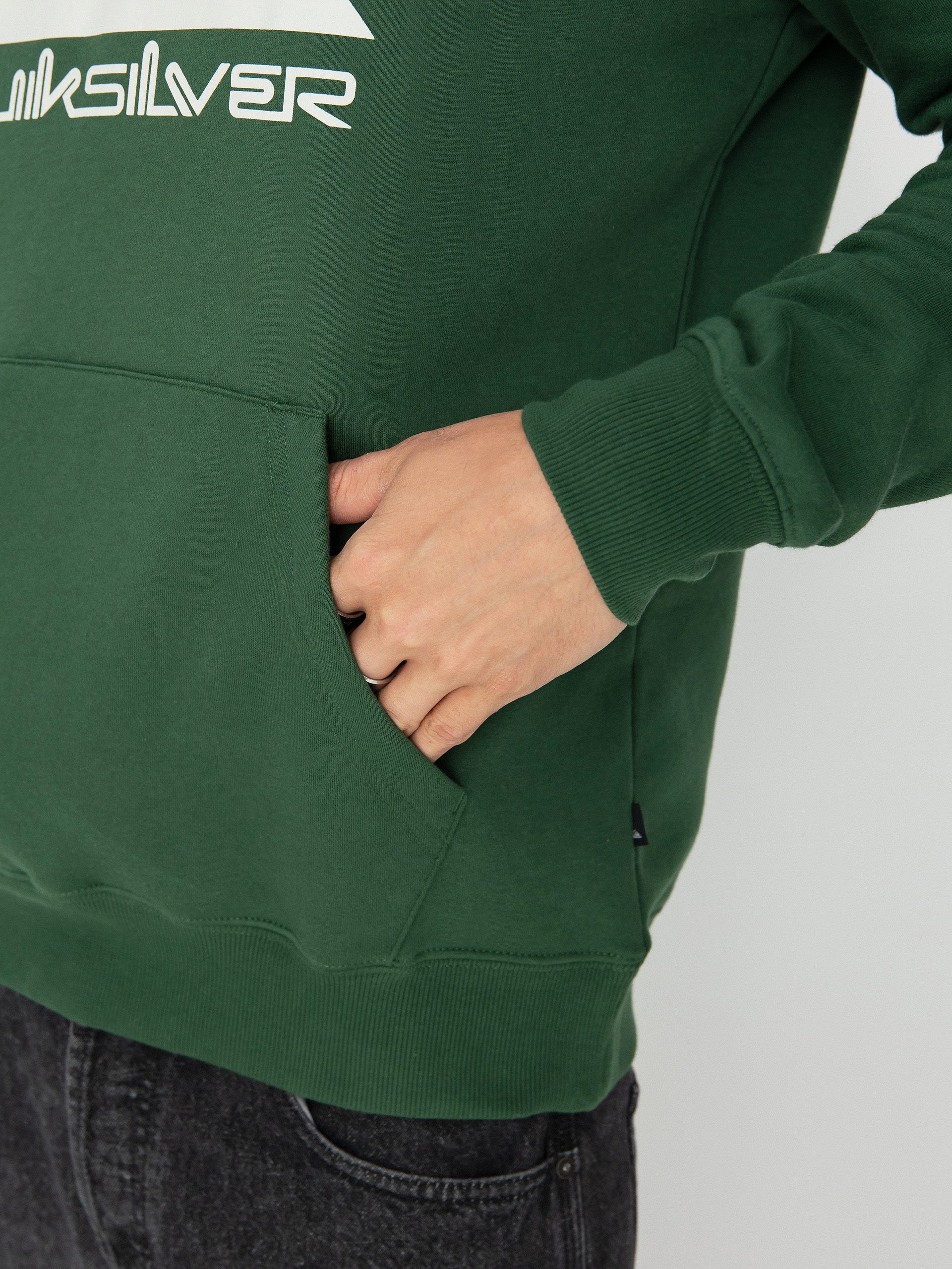 Hanorac cu glugă Quiksilver Big Logo HD (greener pastures)