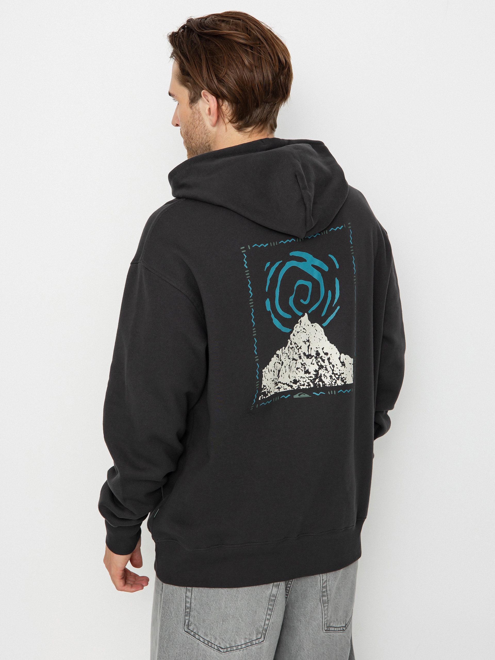 Hanorac cu glugă Quiksilver Moonlit Mountai HD (phantom)