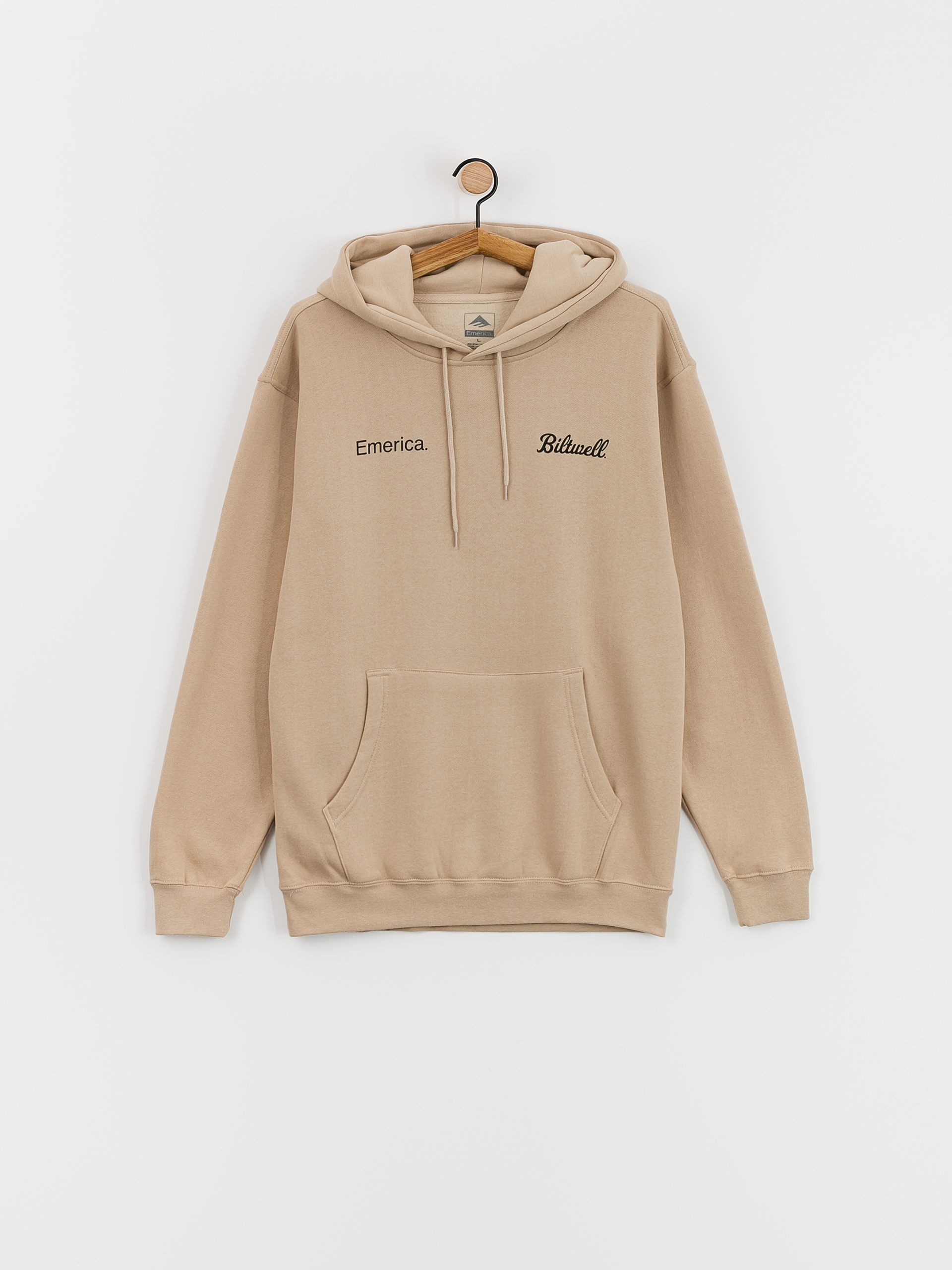 Hanorac cu glugă Emerica Biltwell HD (sand)