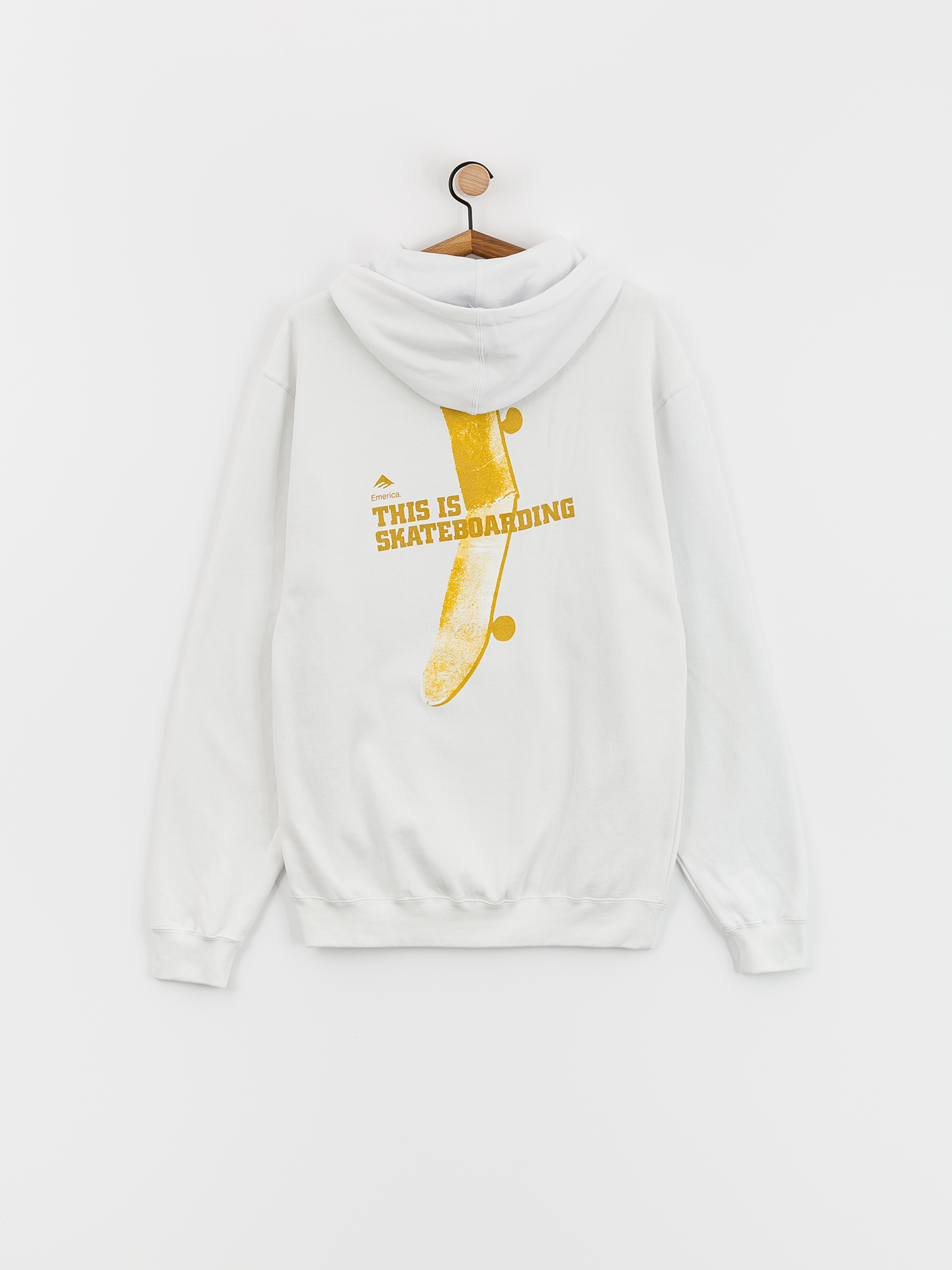Hanorac cu glugă Emerica This Is Skateboarding HD (white)