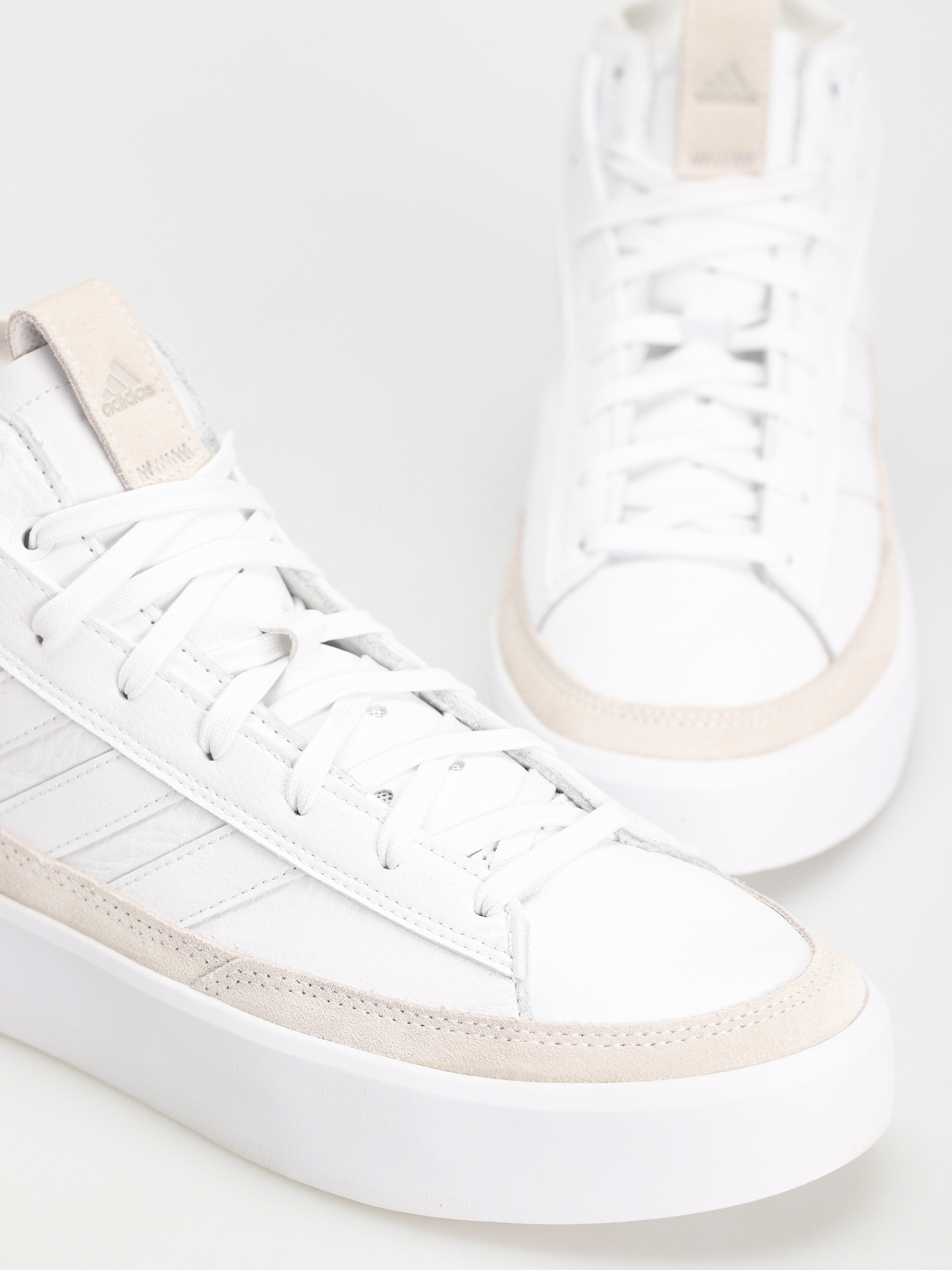 Pantofi adidas Znsored Hi Prem Leather - alb (ftwwht/ftwwht/ftwwht)