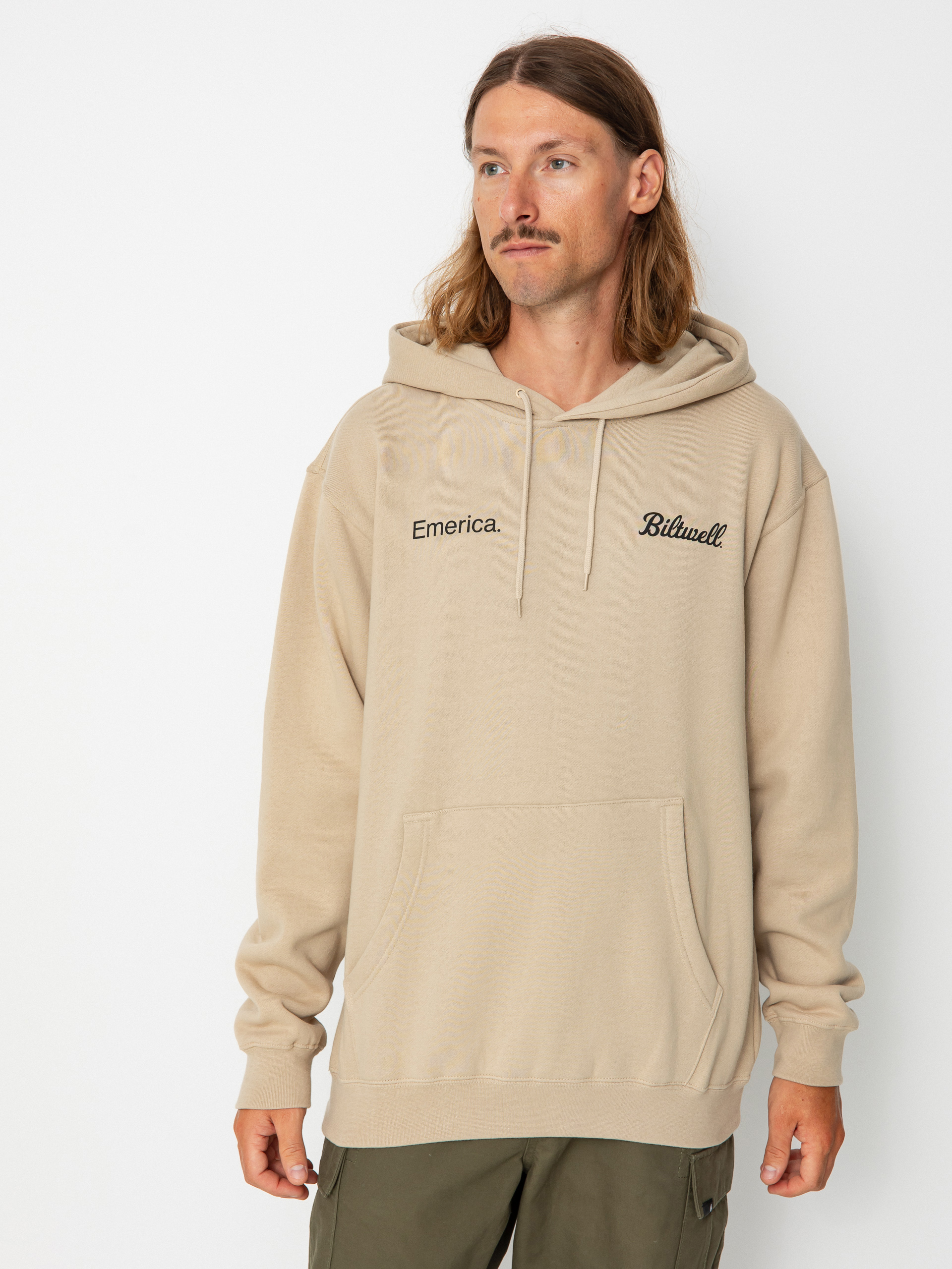 Hanorac cu glugă Emerica Biltwell HD (sand)